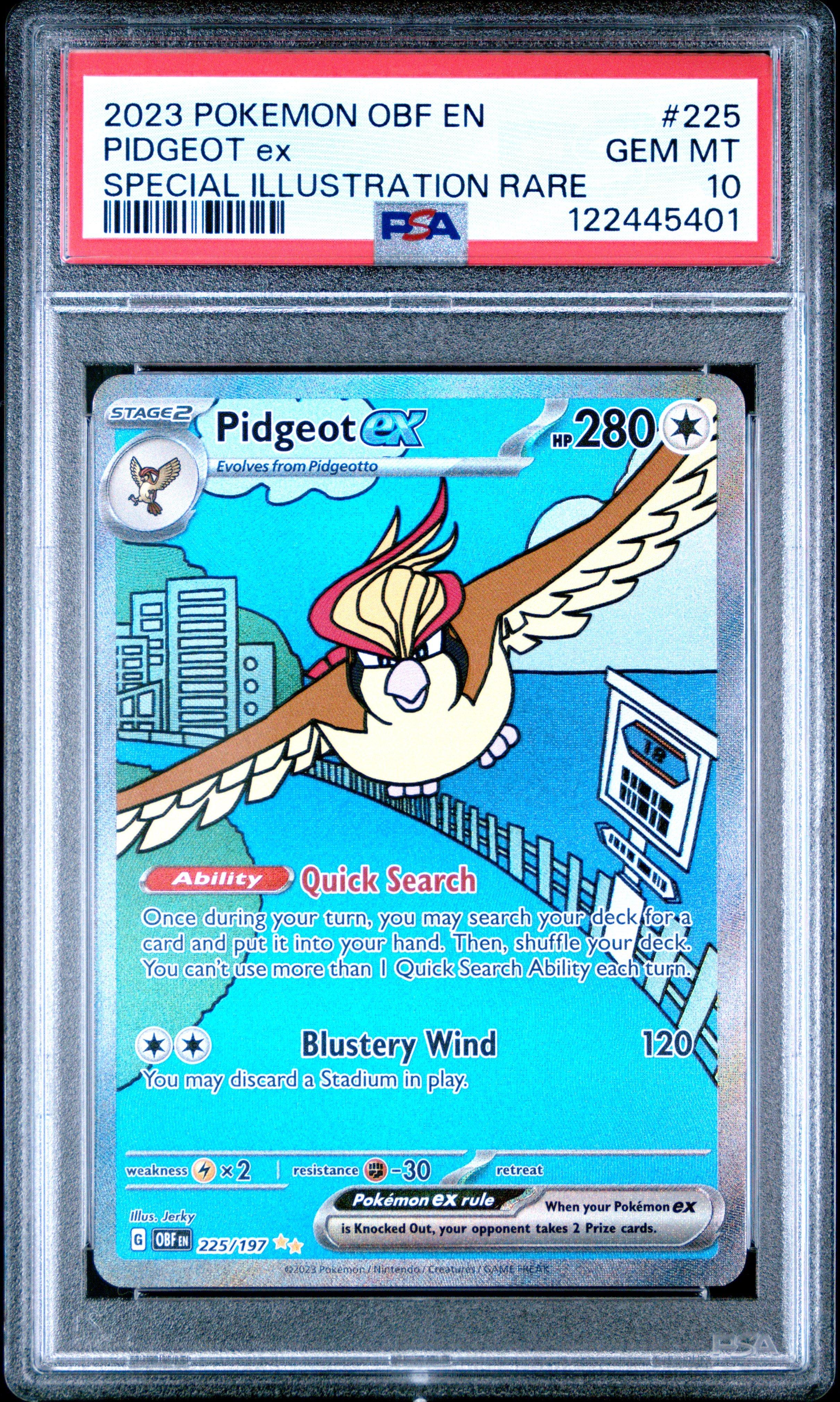 2023 Pokemon Obf En-obsidian Flames 225 Pidgeot Ex Special