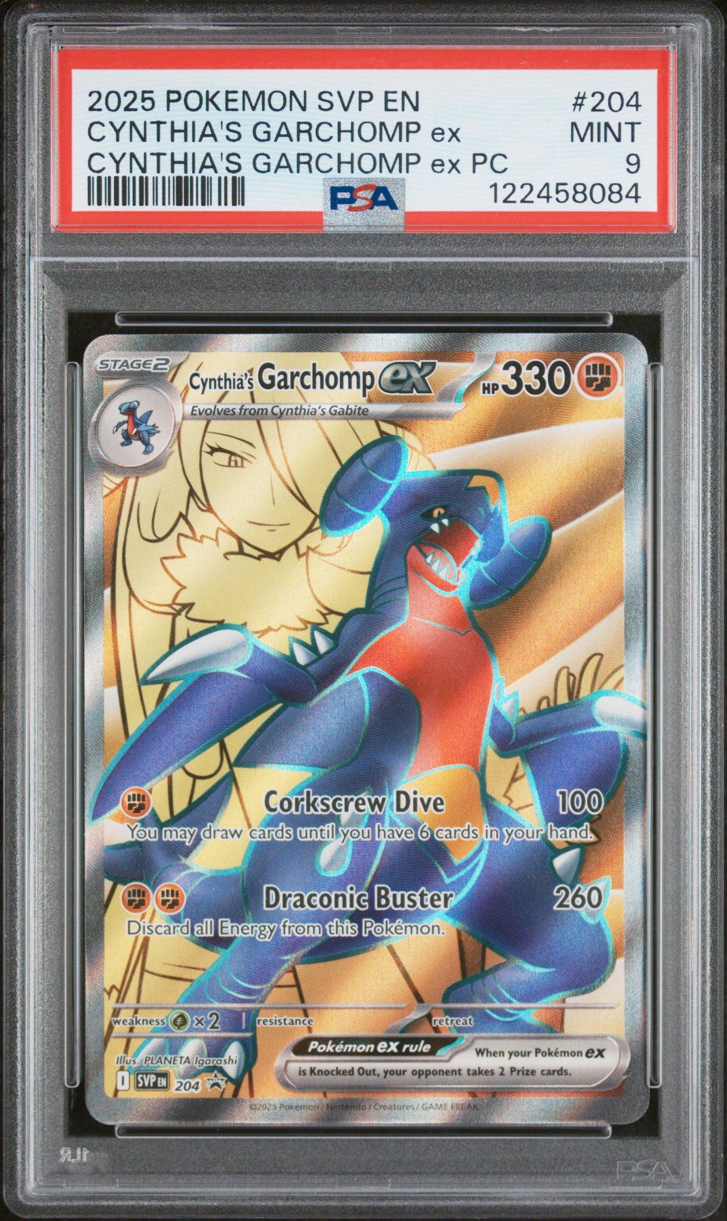 2025 Pokemon Svp En-sv Black Star Promo 204 Cynthia's Garchomp Ex
