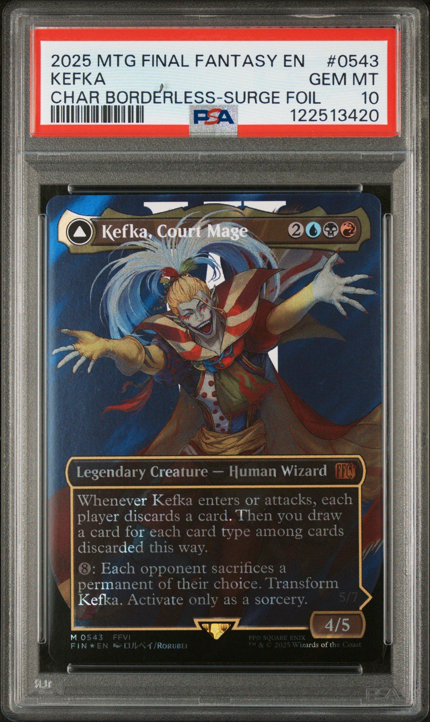 2025 Magic The Gathering Final Fantasy 0543 Kefka, Court Mage/kefka