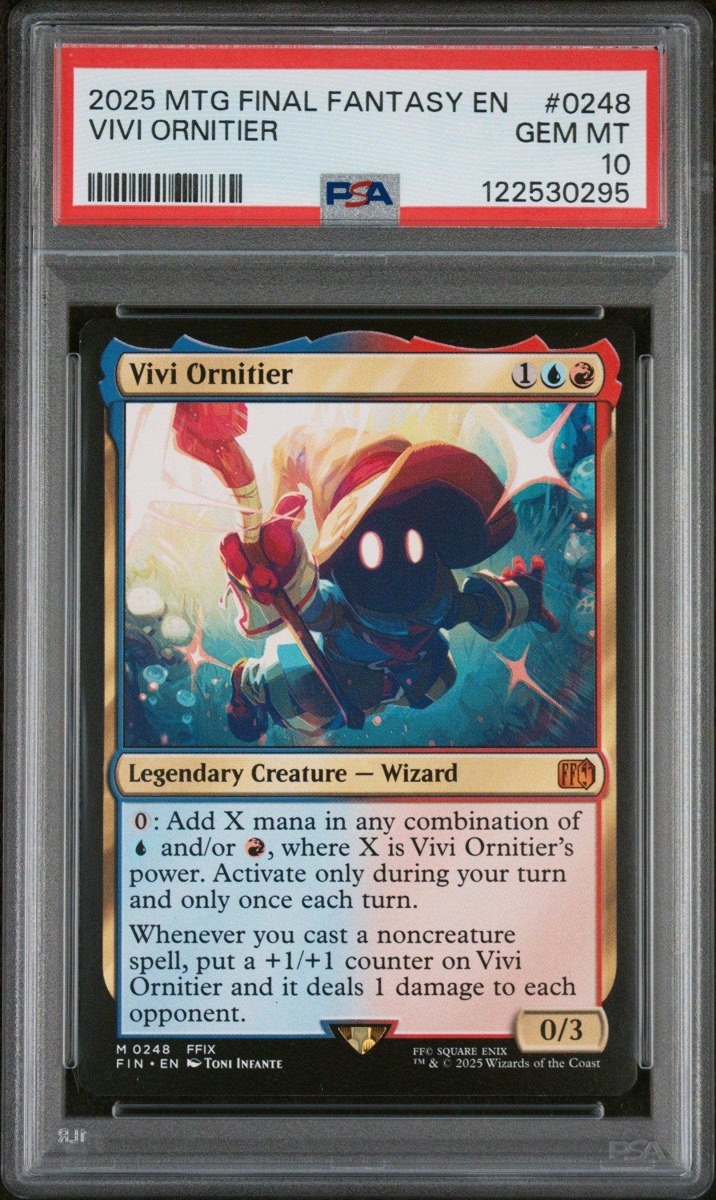 2025 Magic The Gathering Final Fantasy 0248 Vivi Ornitier PSA 10
