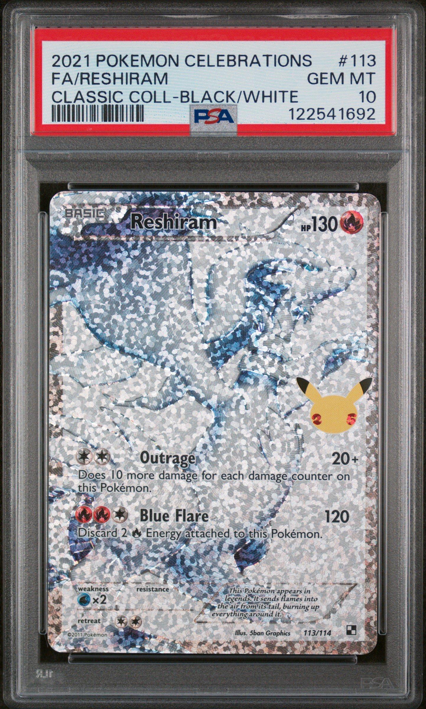 2021 Pokemon Celebrations Classic Collection 113 Full Art/reshiram