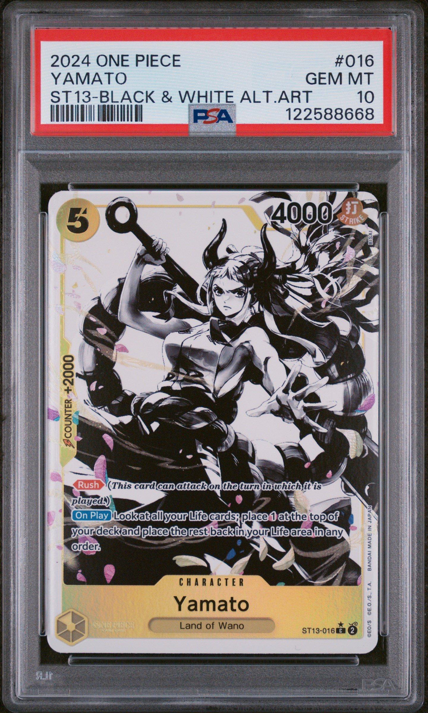 2024 One Piece Ultra Deck St13-the Three Brothers 016 Yamato Black
