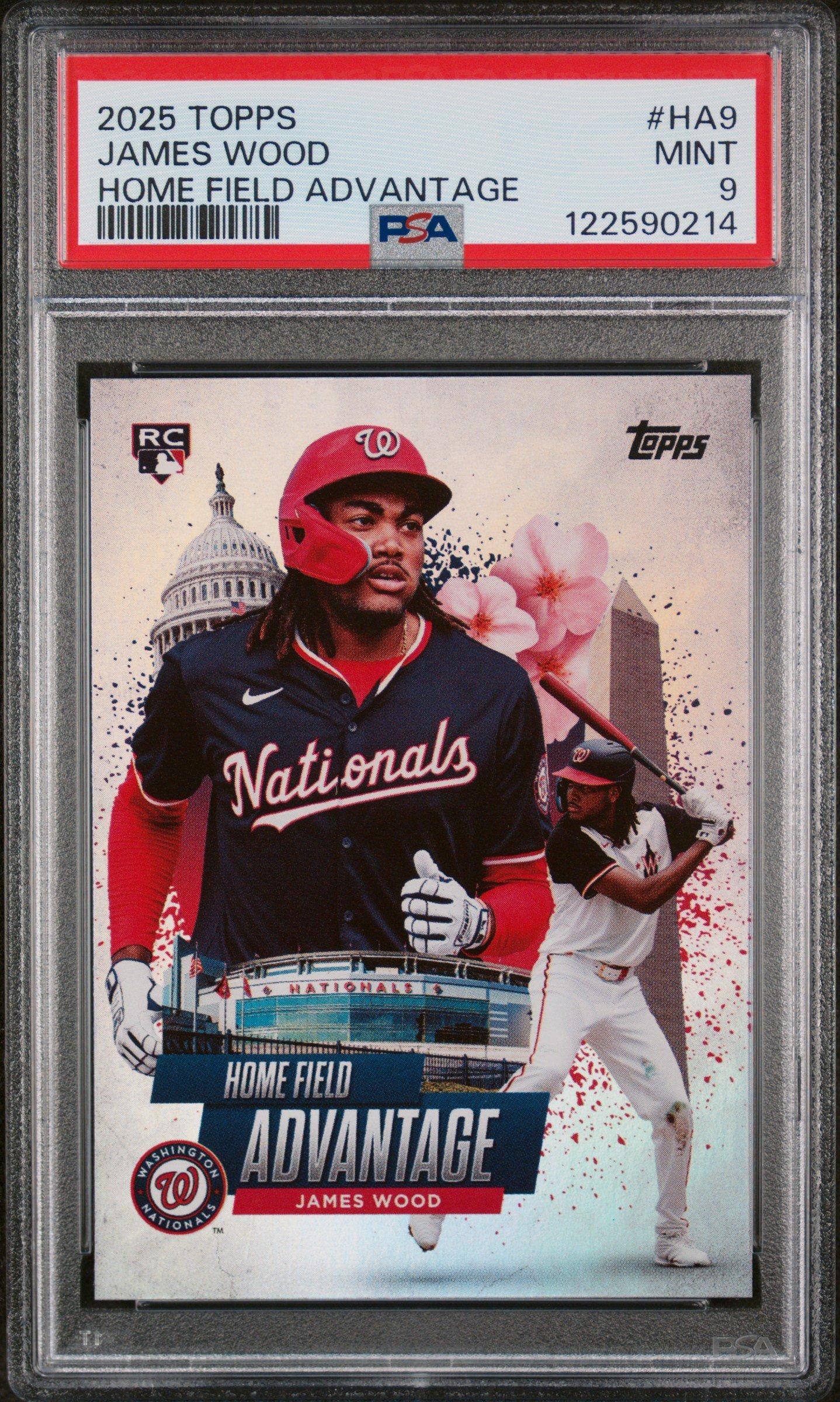 2025 Topps Home Field Advantage Ha9 James Wood PSA 9 Graded Card | GameStop