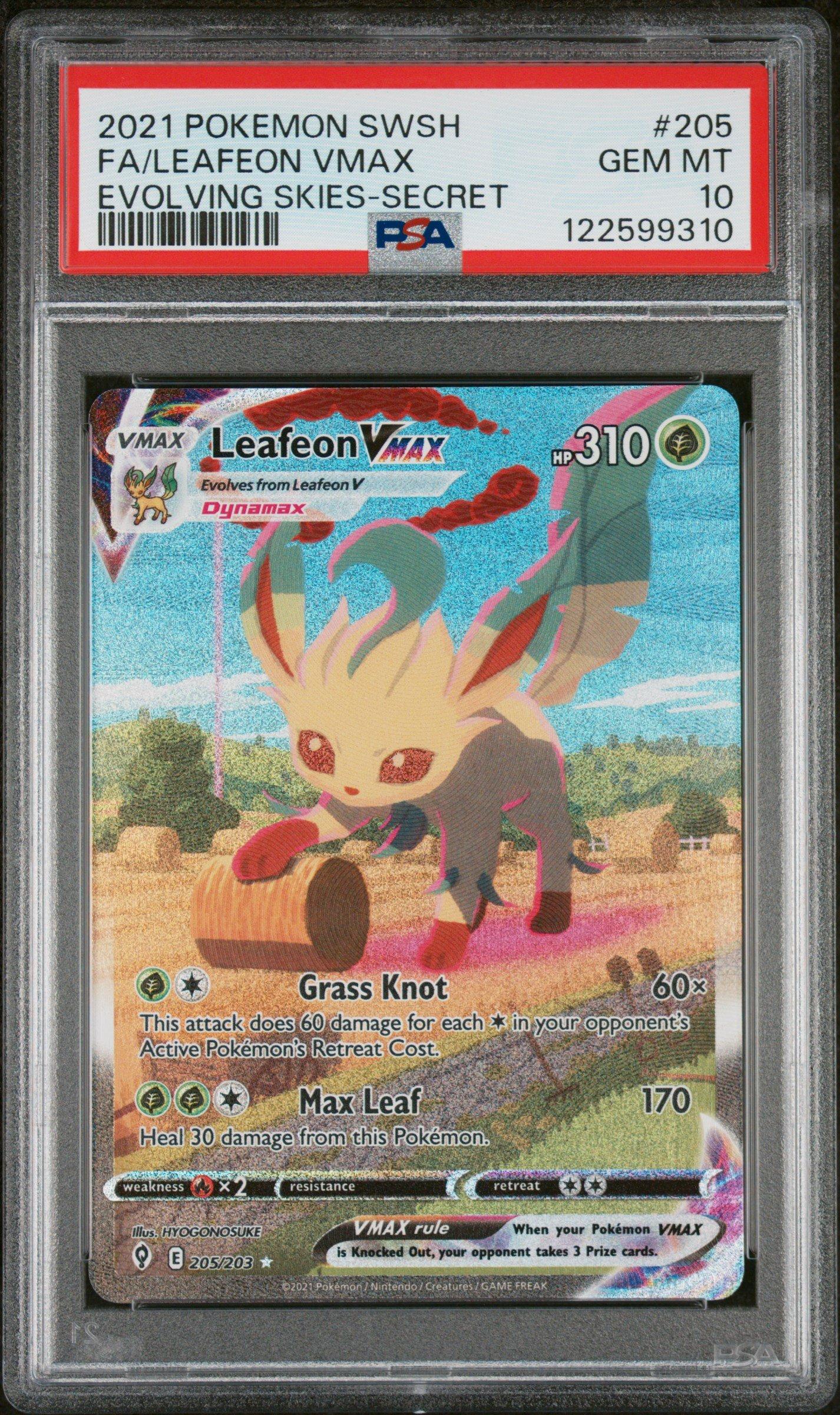 2021 Pokemon Sword & Shield Evolving Skies 205 Full Art/leafeon