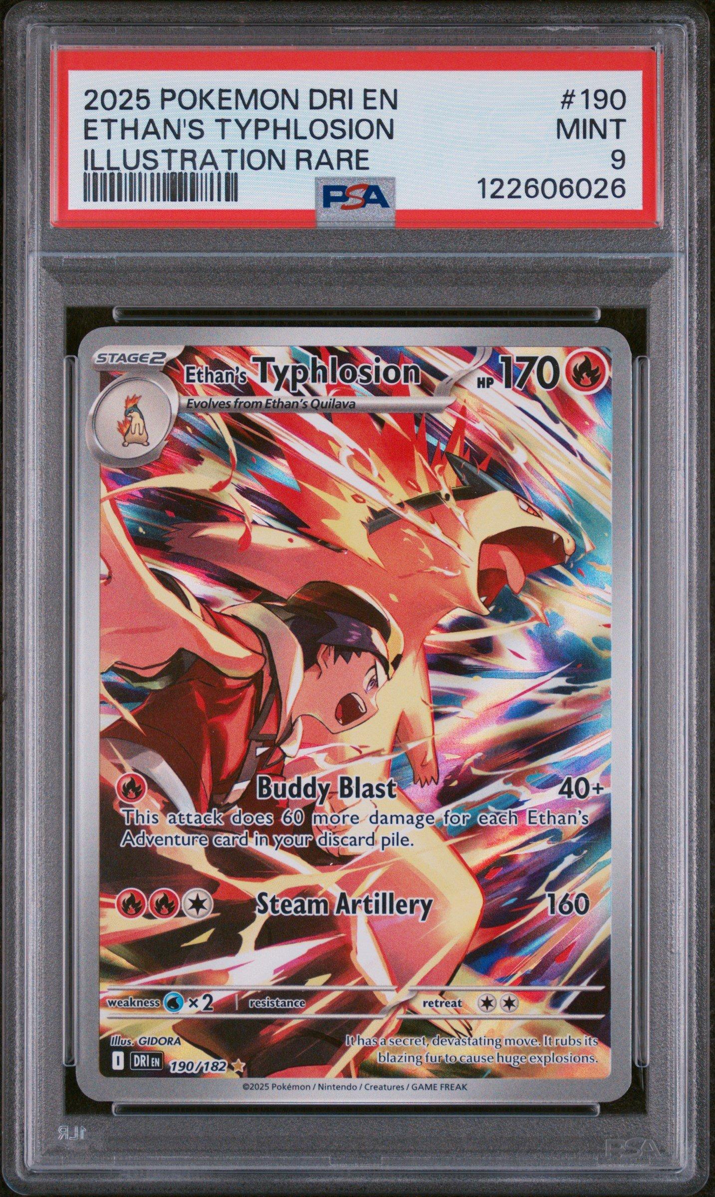 2025 Pokemon Dri En-destined Rivals 190 Ethan's Typhlosion