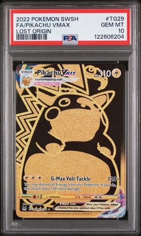 2022 Pokemon Sword & Shield Lost Origin Tg29 Full Art/pikachu Vmax
