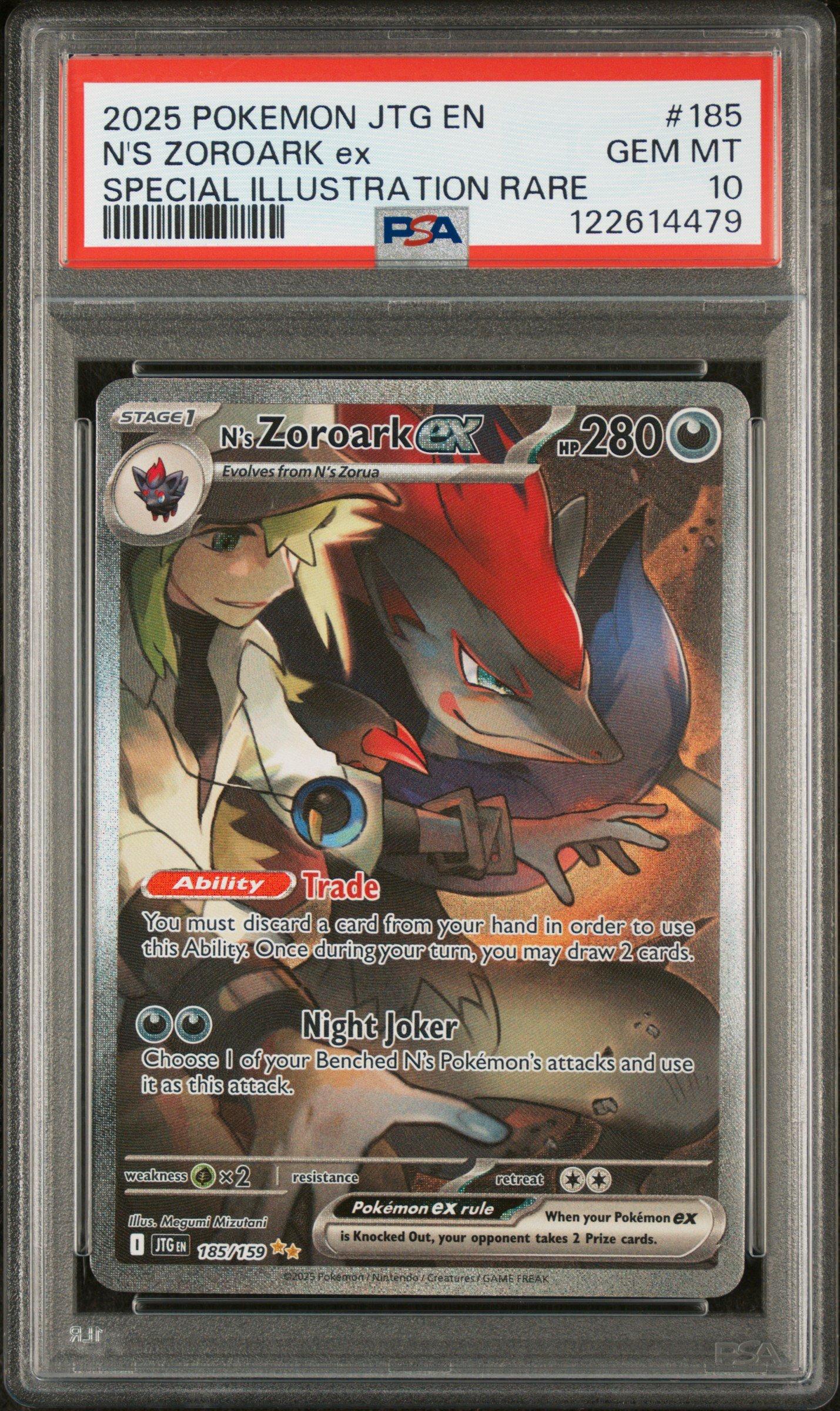 2025 Pokemon Jtg En-journey Together 185 N's Zoroark Ex Special