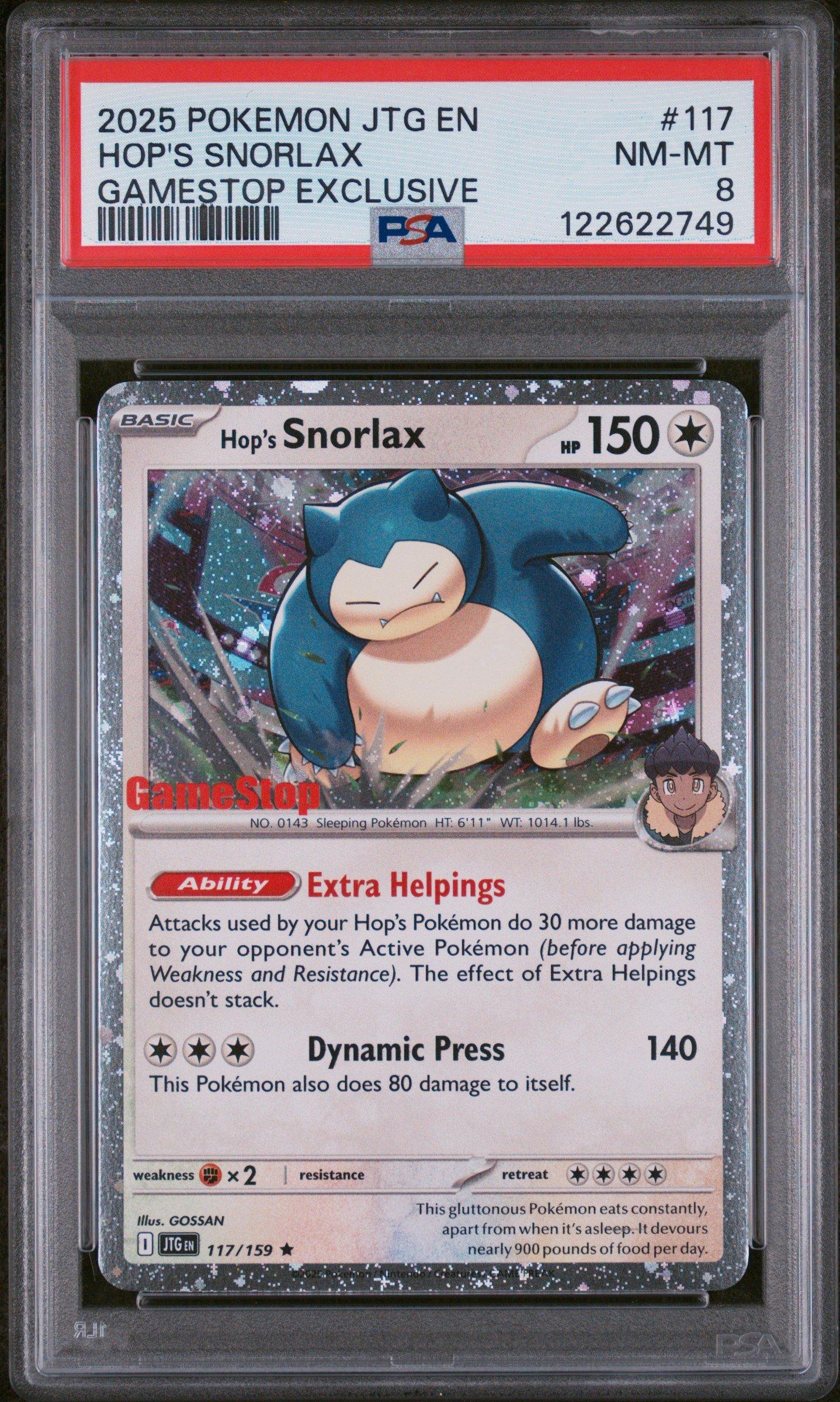 2025 Pokemon Jtg En-journey Together 117 Hop's Snorlax Gamestop