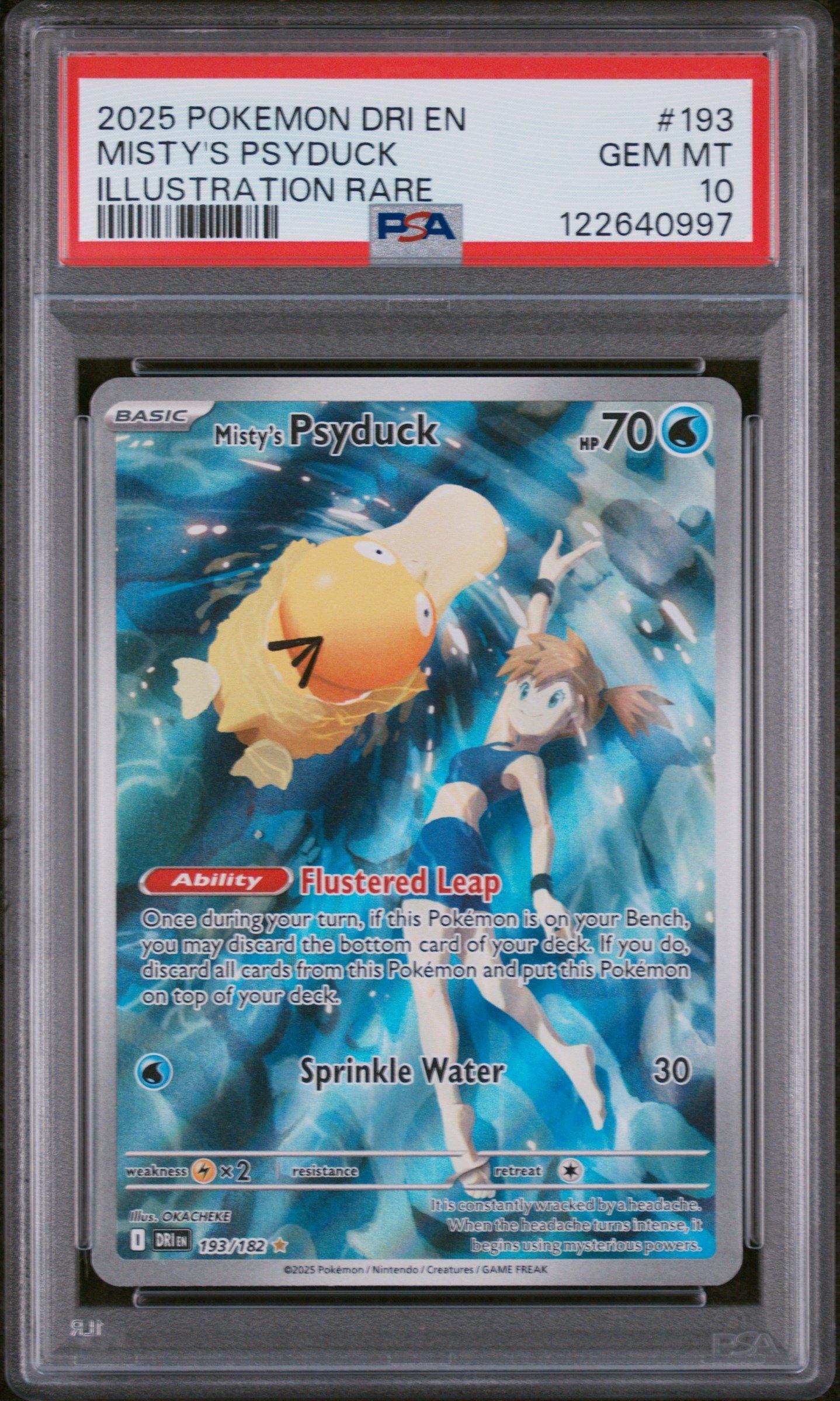 2025 Pokemon Dri En-destined Rivals 193 Misty's Psyduck