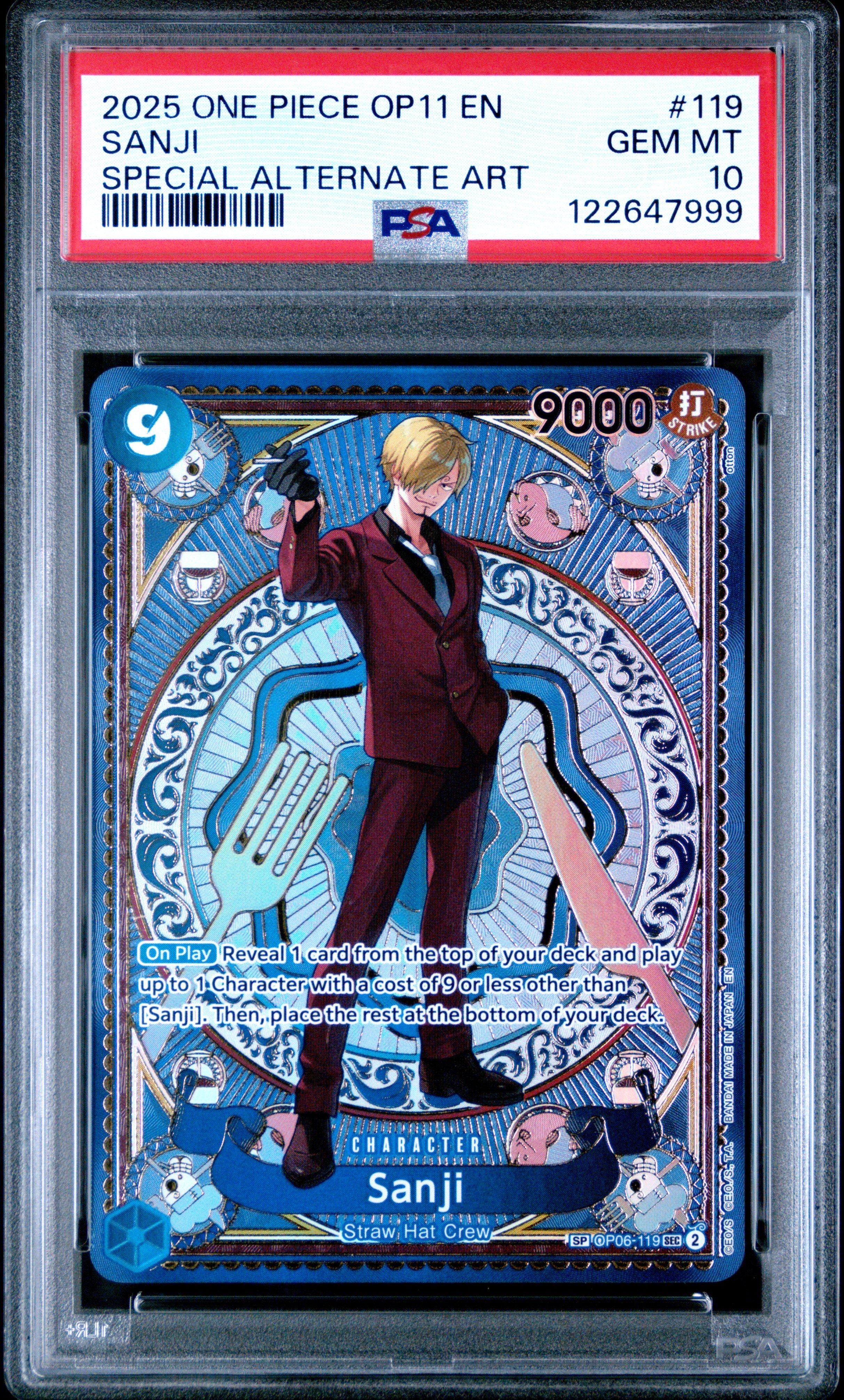 2025 One Piece Op11-a Fist Of Divine Speed 119 Sanji Special