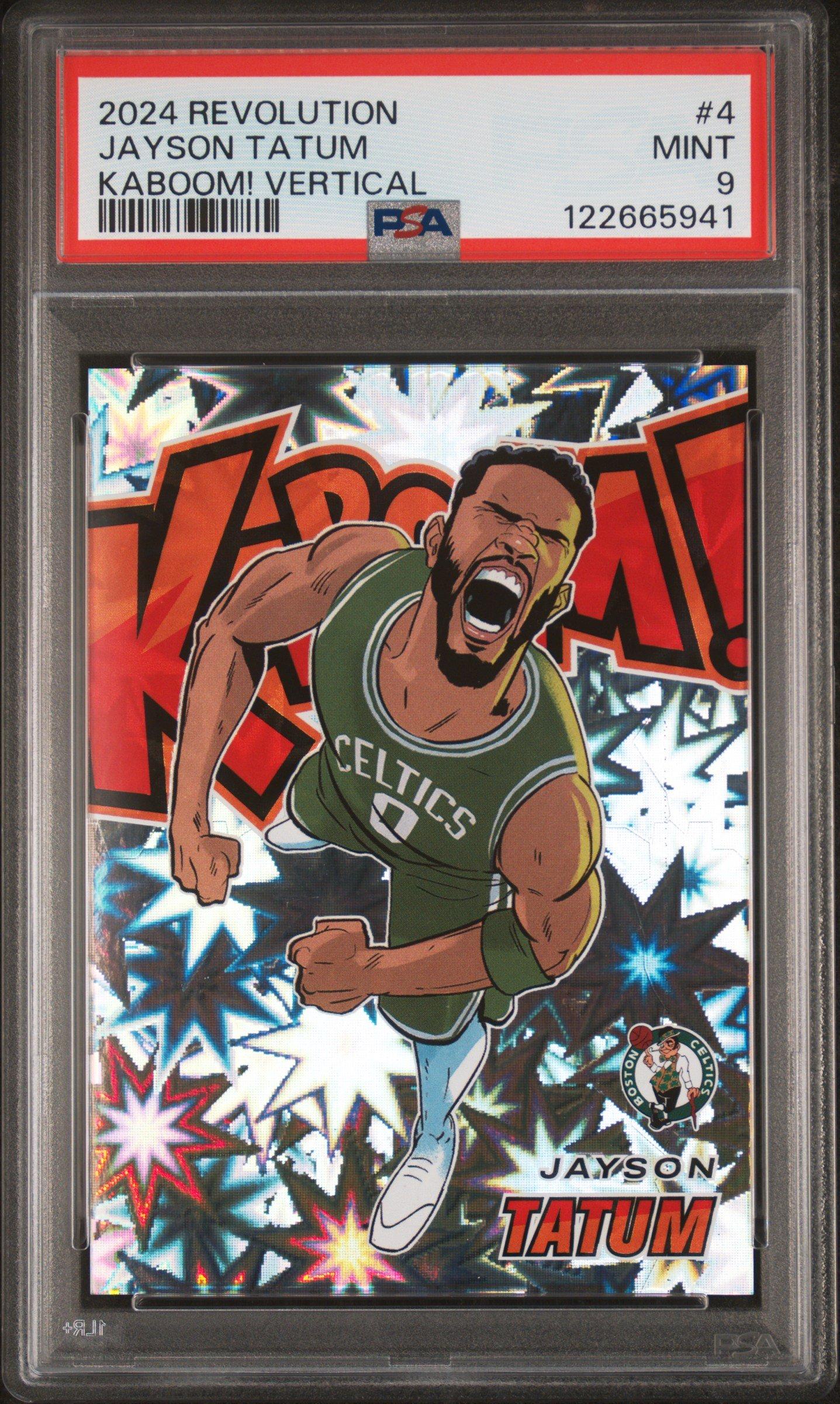 2024 Panini Revolution Kaboom! Vertical 4 Jayson Tatum PSA 9 