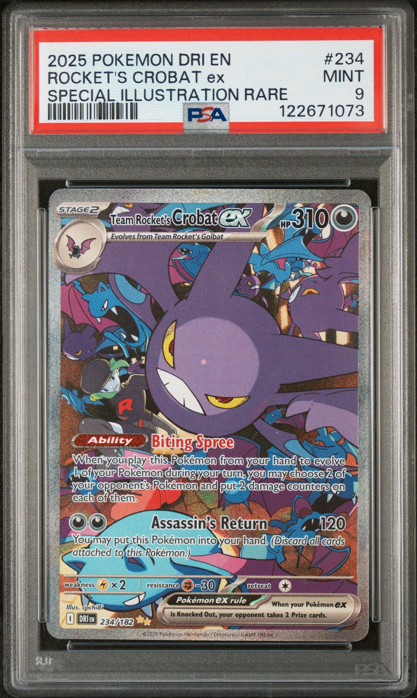2025 Pokemon Dri En-destined Rivals 234 Team Rocket's Crobat Ex