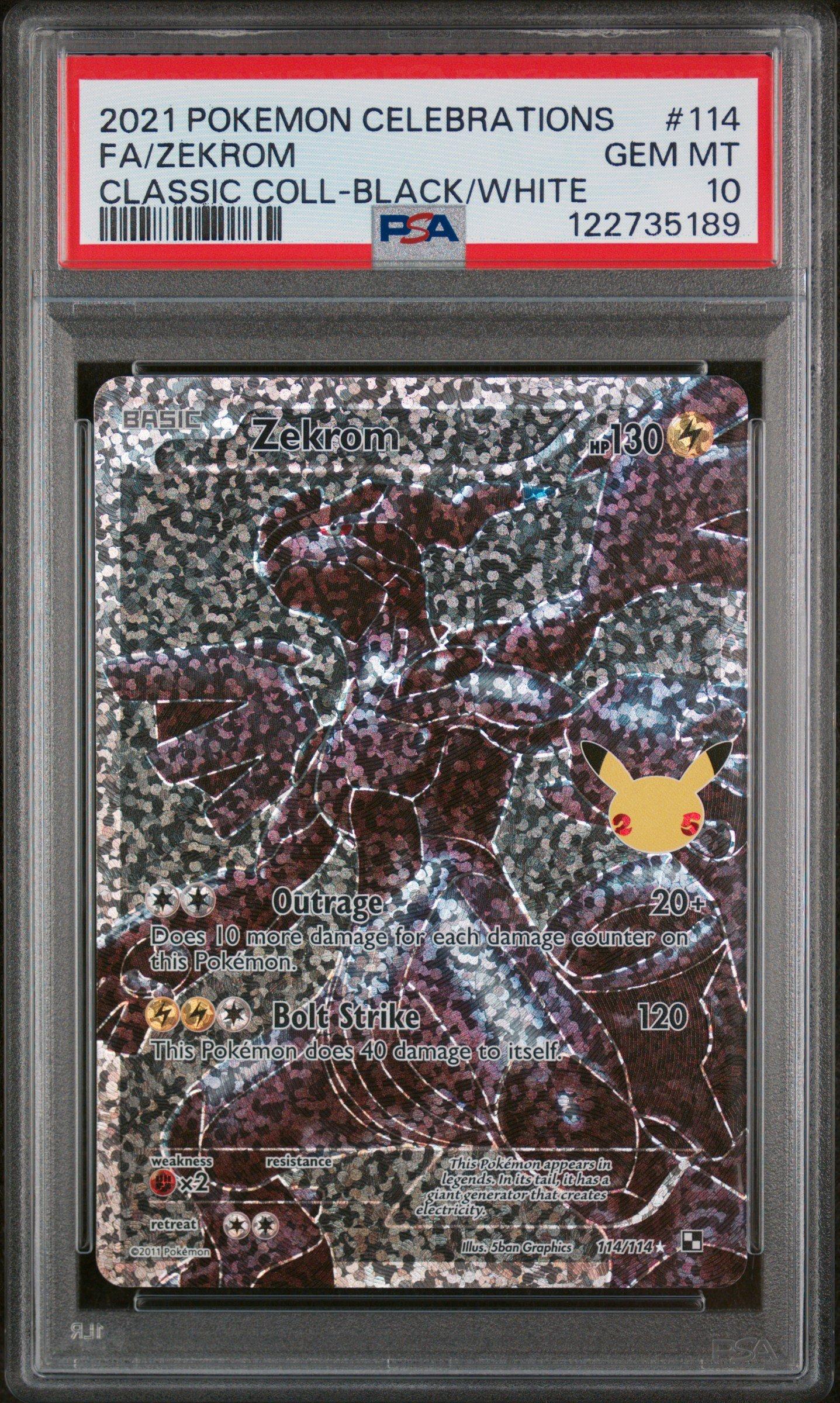 2021 Pokemon Celebrations Classic Collection 114 Full Art/zekrom