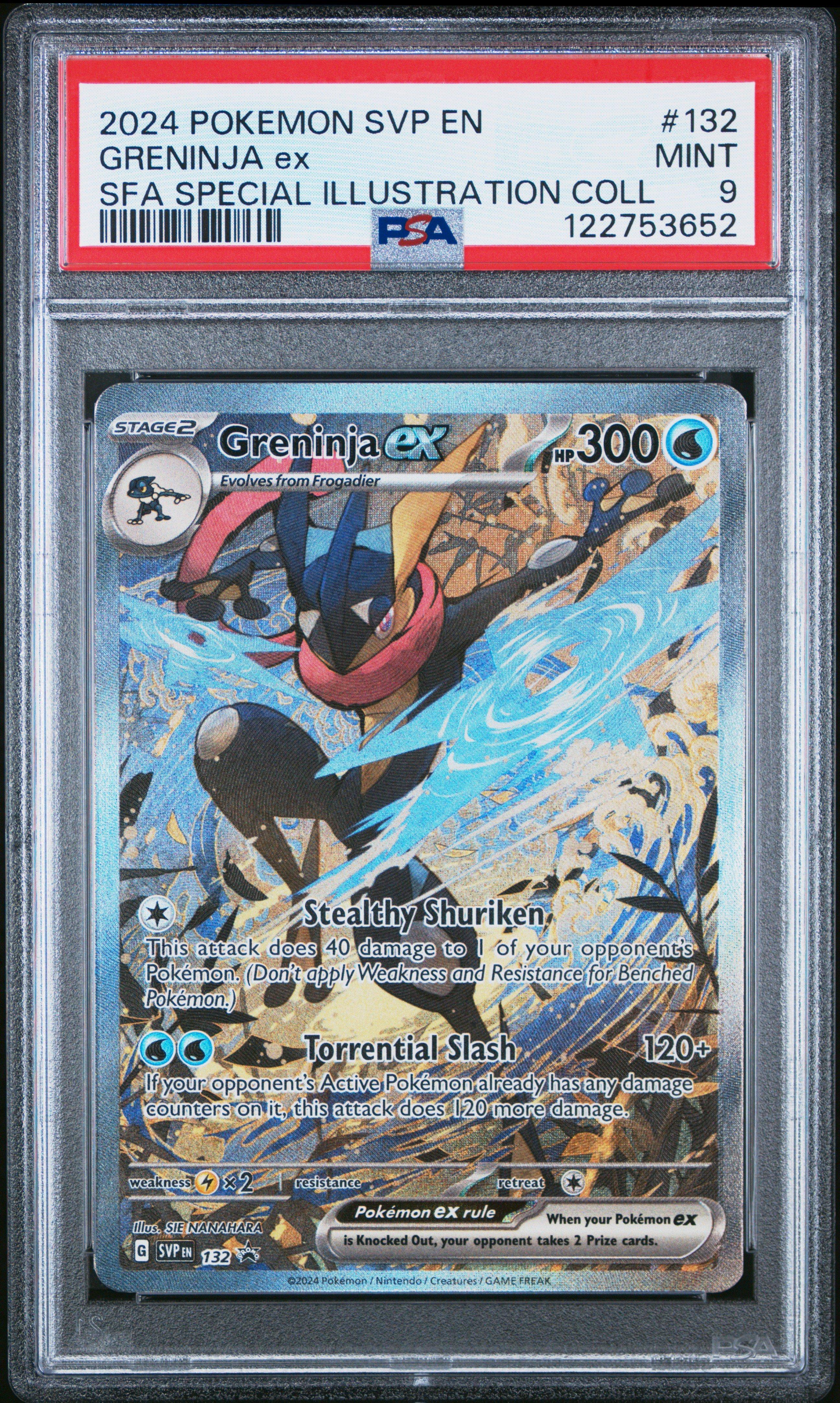 2024 Pokemon Svp En-sv Black Star Promo 132 Greninja Ex Shrouded
