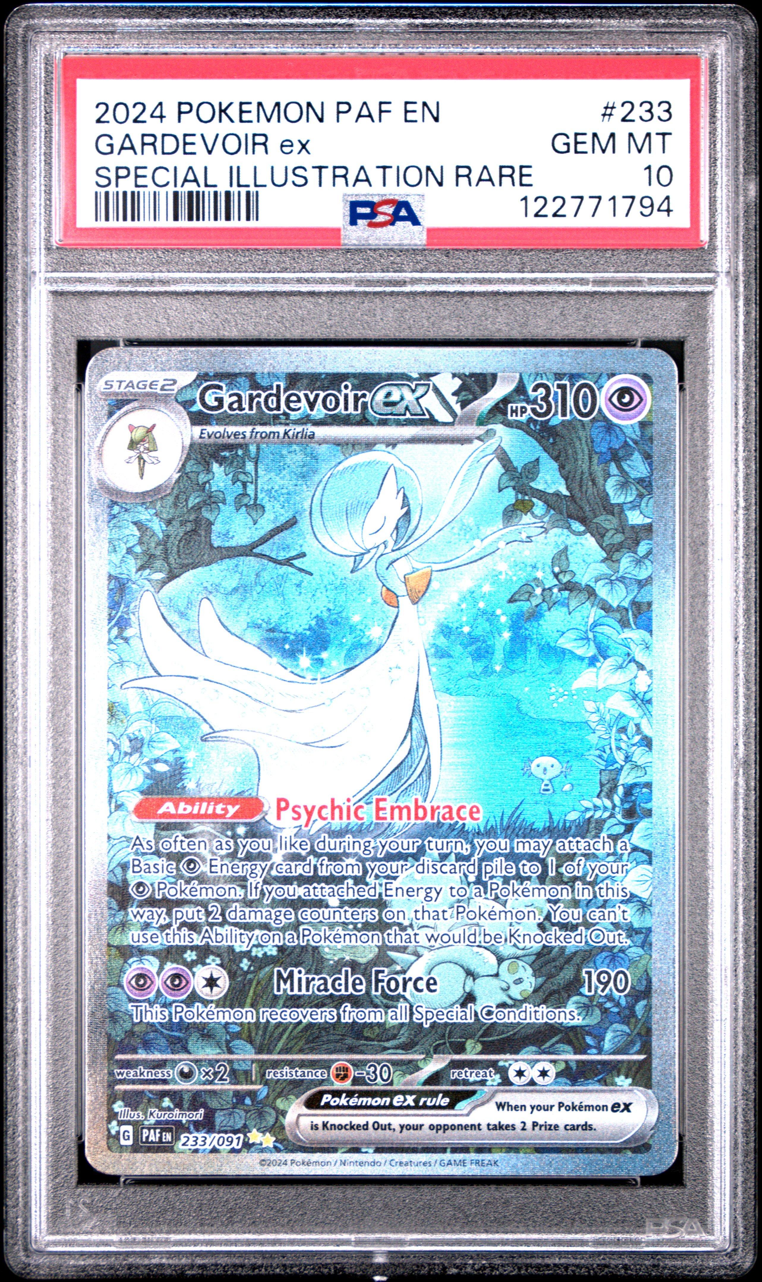 2024 Pokemon Paf En-paldean Fates 233 Gardevoir Ex Special Illustration Rare  PSA 10 Graded Card | GameStop