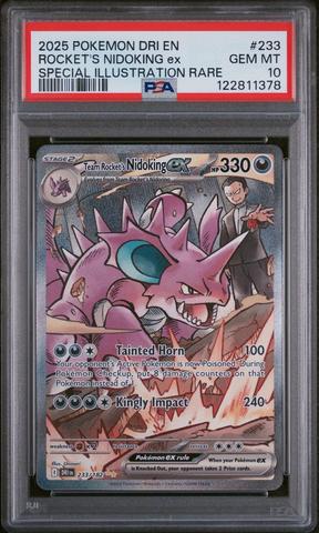 2025 Pokemon Dri En-destined Rivals 233 Team Rocket's Nidoking Ex