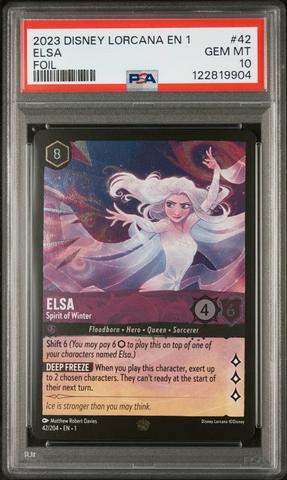 【PSA10】ベル　ロルカナ 2023 Disney Lorcana En 1-the First Chapter 142 Belle