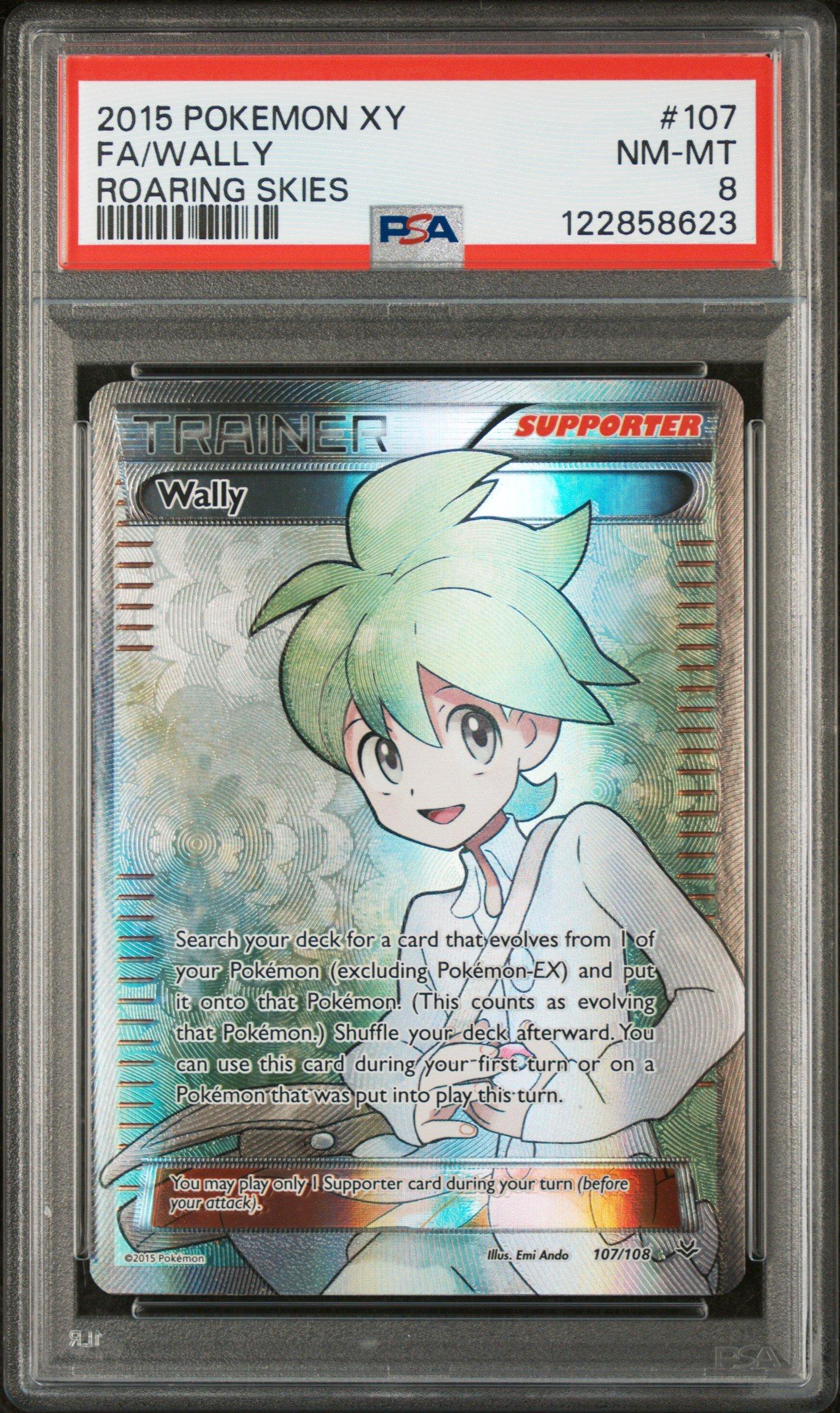 2015 Pokemon Xy Roaring Skies 107 Full Art/wally PSA 8