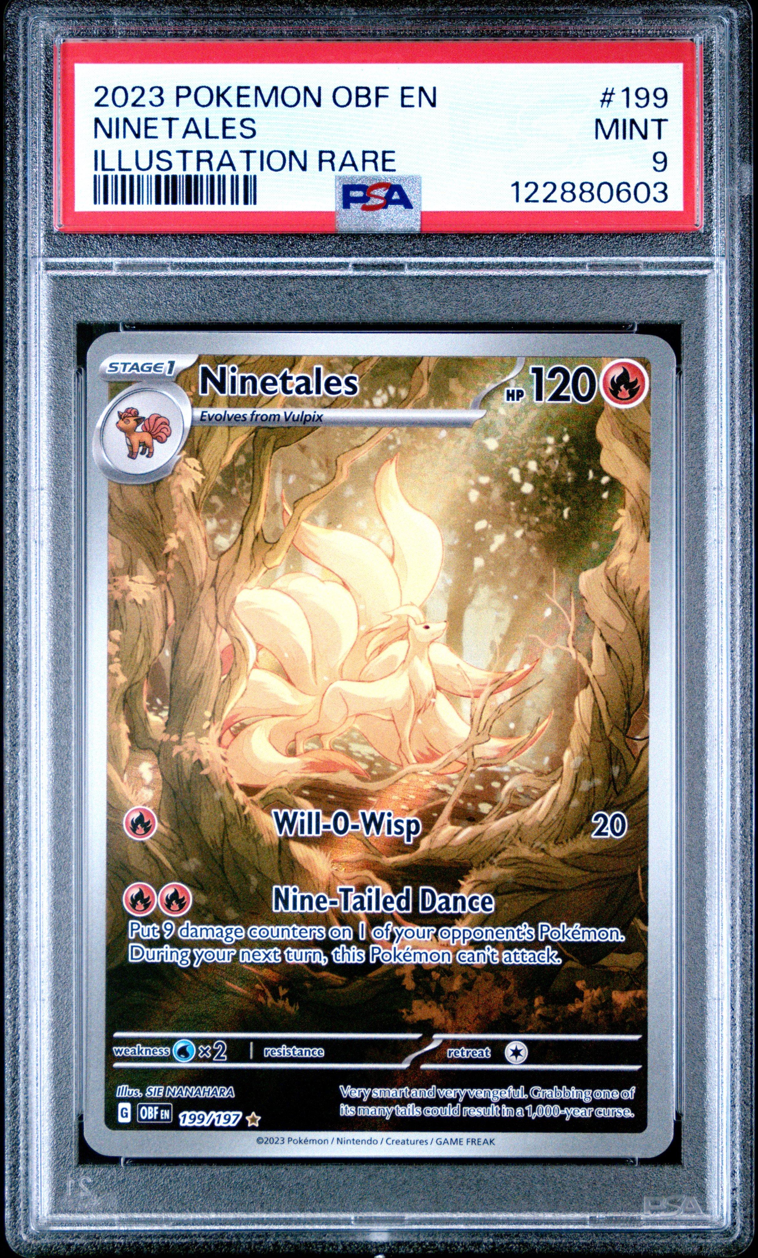 2023 Pokemon Obf En-obsidian Flames 199 Ninetales Illustration