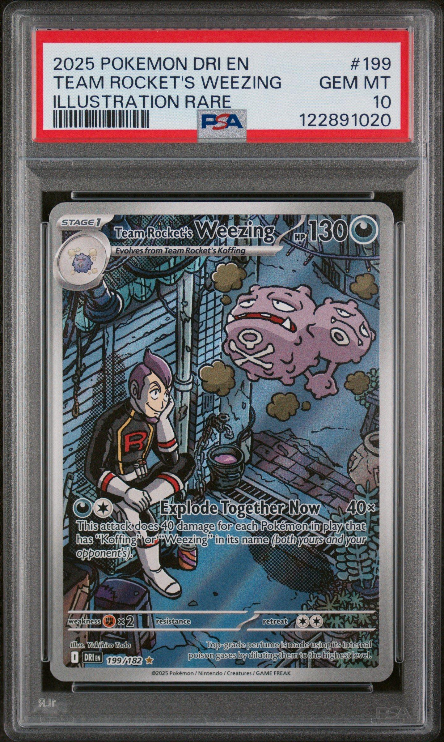 2025 Pokemon Dri En-destined Rivals 199 Team Rocket's Weezing