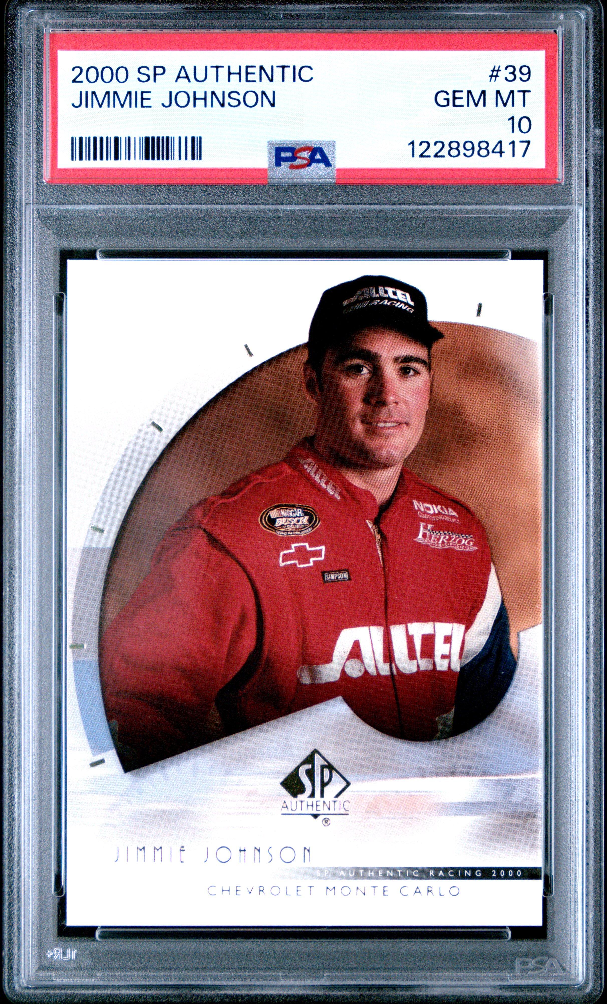 2000 Sp Authentic 39 Jimmie Johnson PSA 10