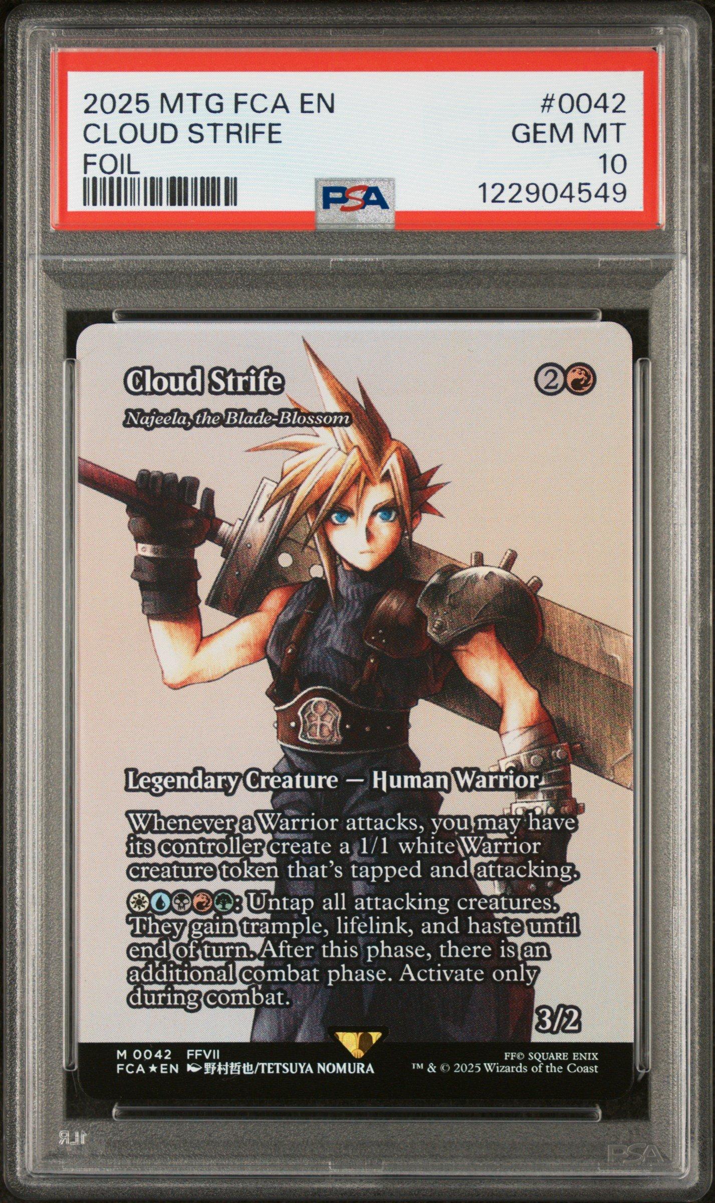 2025 Magic The Gathering Final Fantasy Through The Ages 0042 Cloud