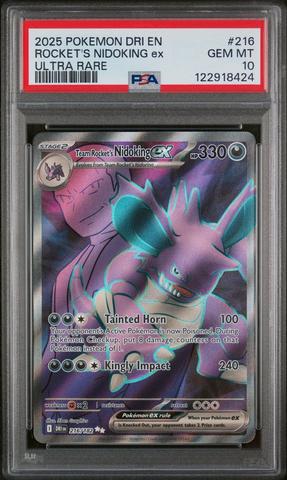 2025 Pokemon Dri En-destined Rivals 216 Team Rocket's Nidoking Ex