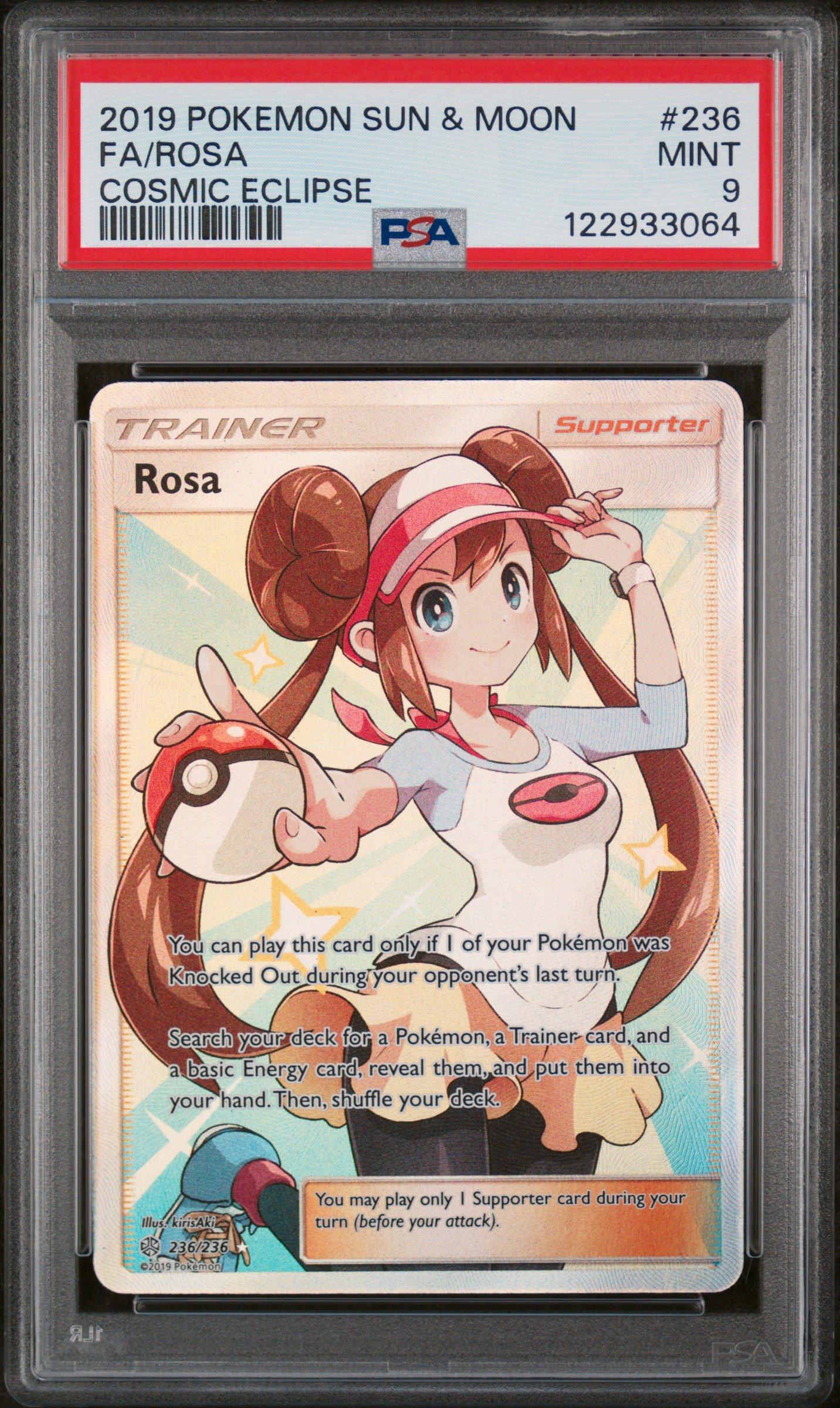 2019 Pokemon Sun & Moon Cosmic Eclipse 236 Full Art/rosa PSA 9 Graded Card  | GameStop