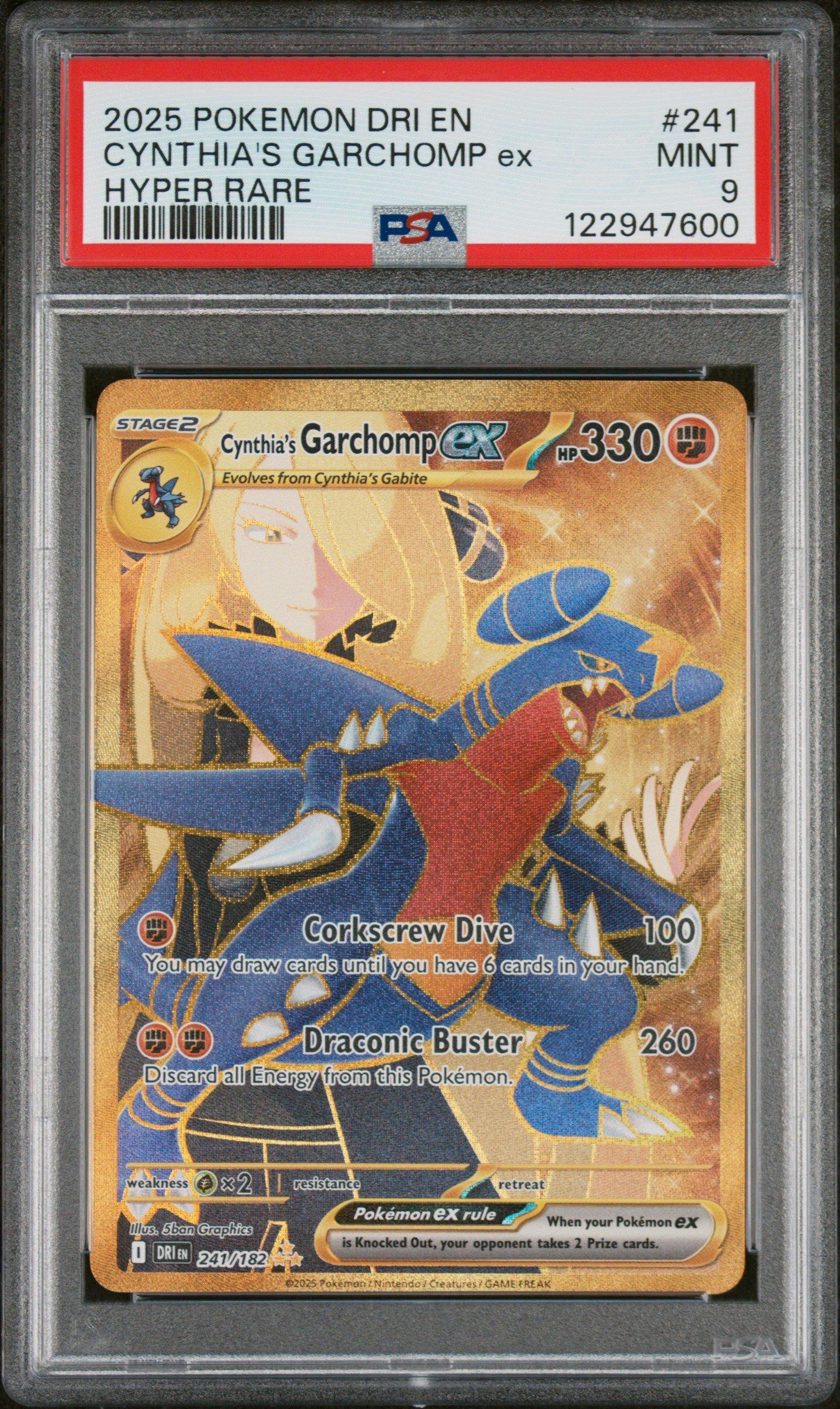 2025 Pokemon Dri En-destined Rivals 241 Cynthia's Garchomp Ex