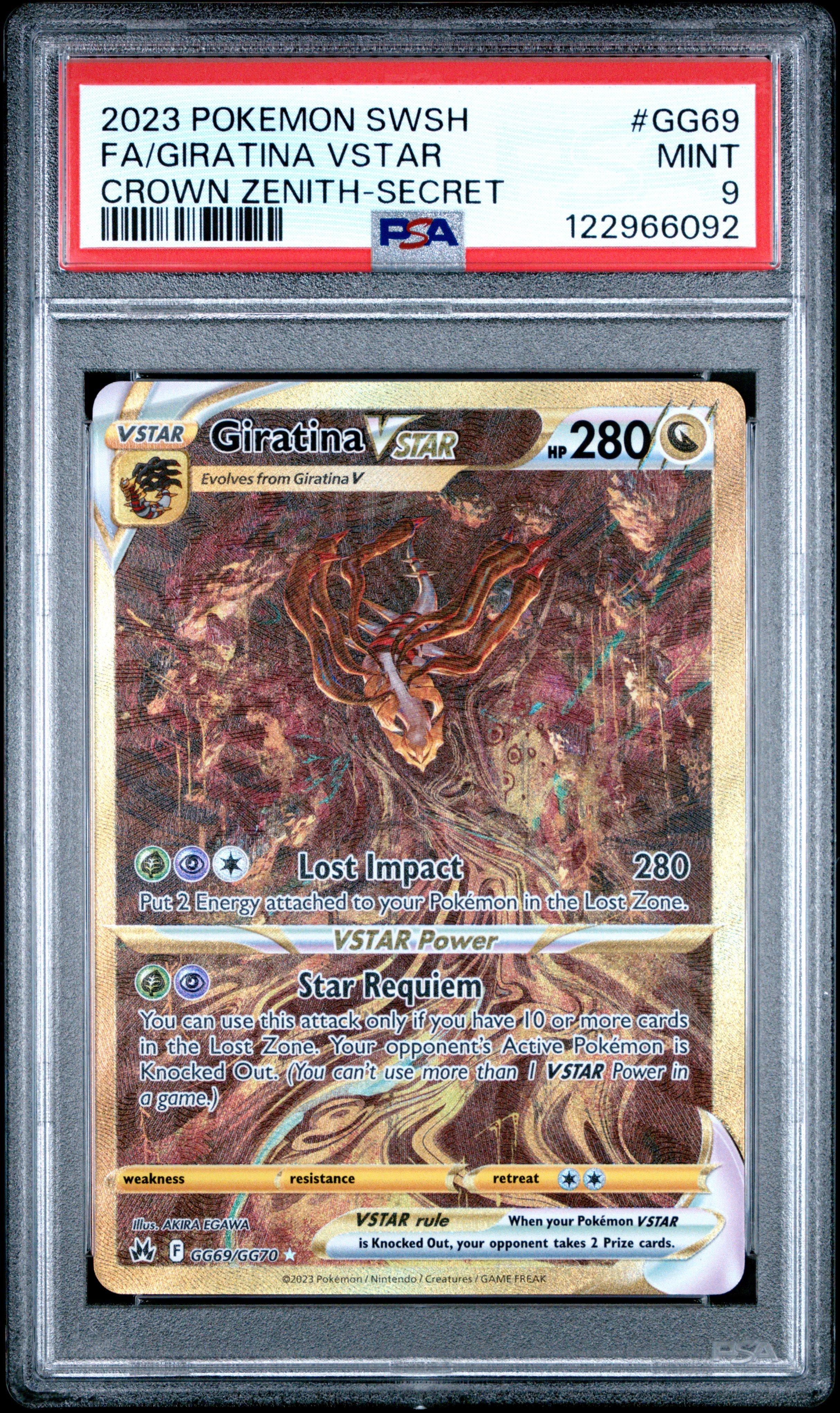 2023 Pokemon Sword And Shield Crown Zenith Gg69 Full Art/giratina