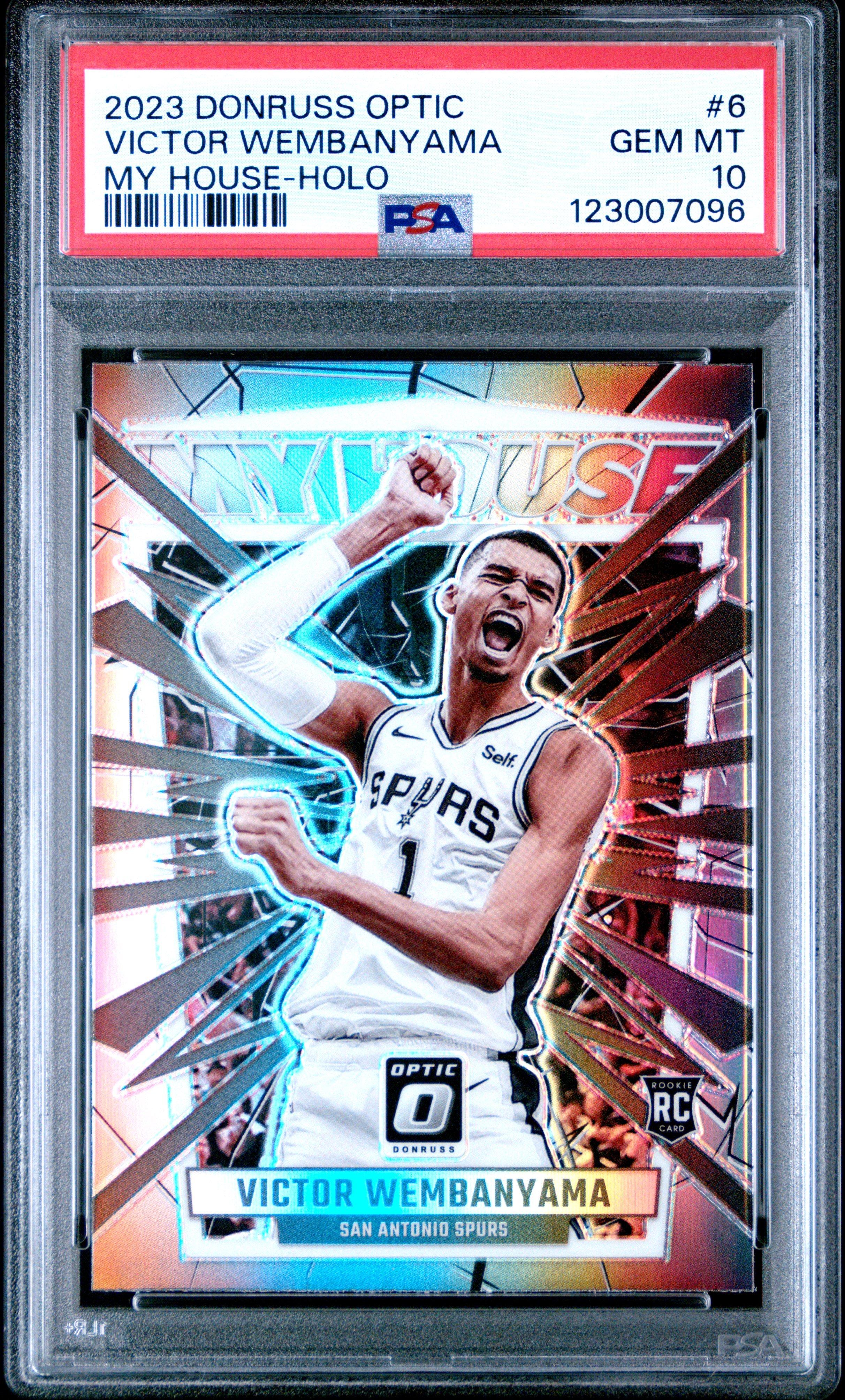 2023 Panini Donruss Optic My House 6 Victor Wembanyama Holo PSA 10 