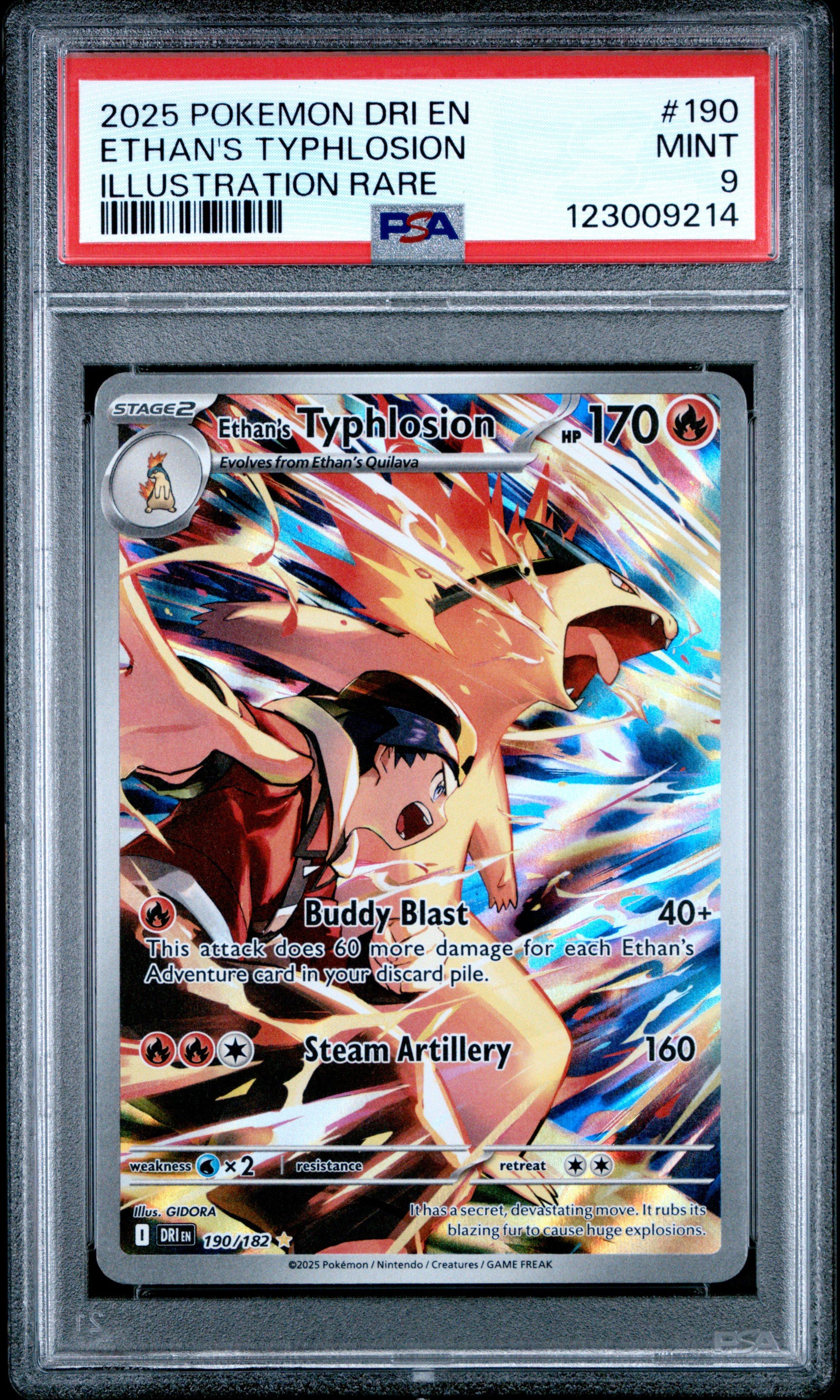 2025 Pokemon Dri En-destined Rivals 190 Ethan's Typhlosion