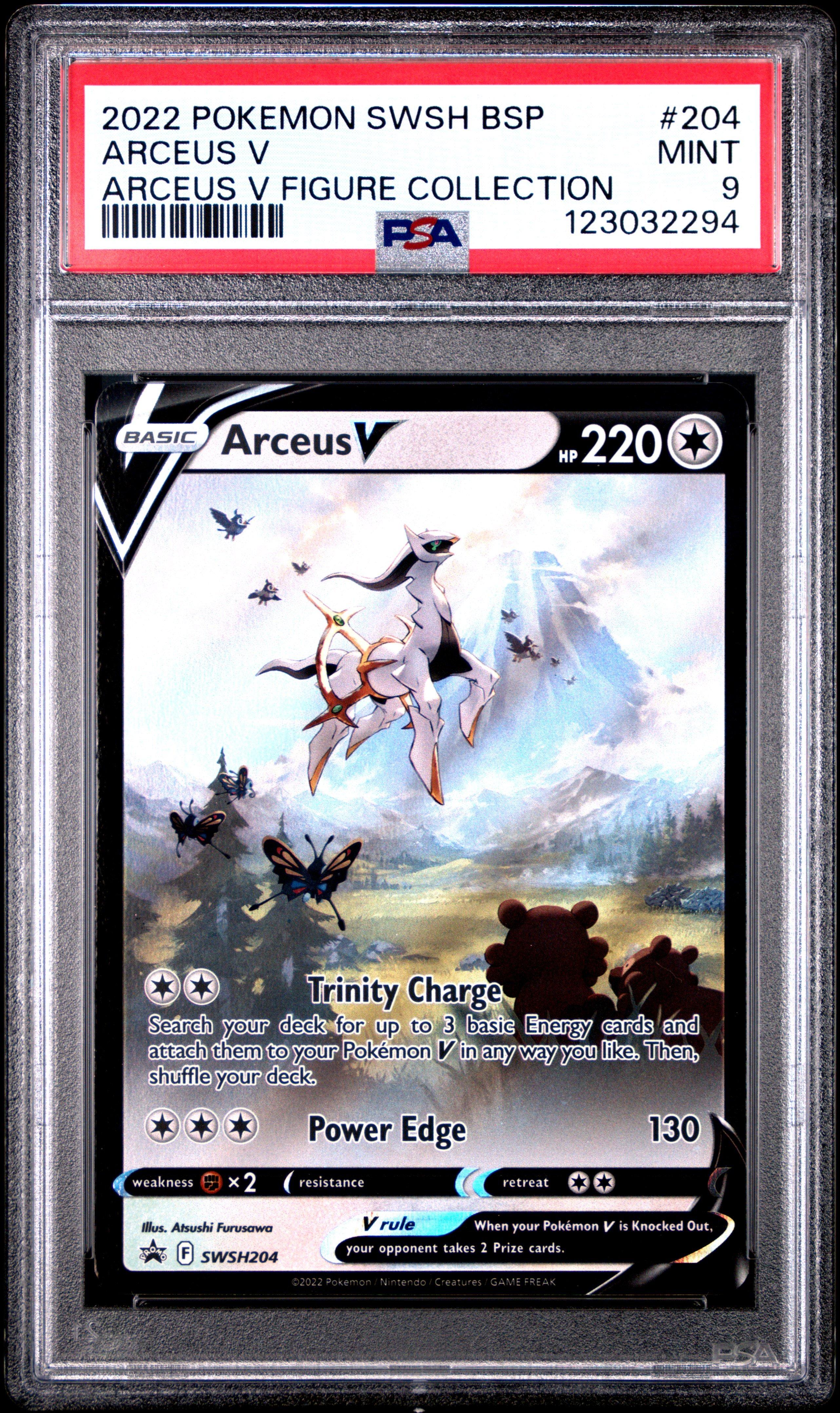 2022 Pokemon Swsh Black Star Promo 204 Arceus V Arceus V Figure