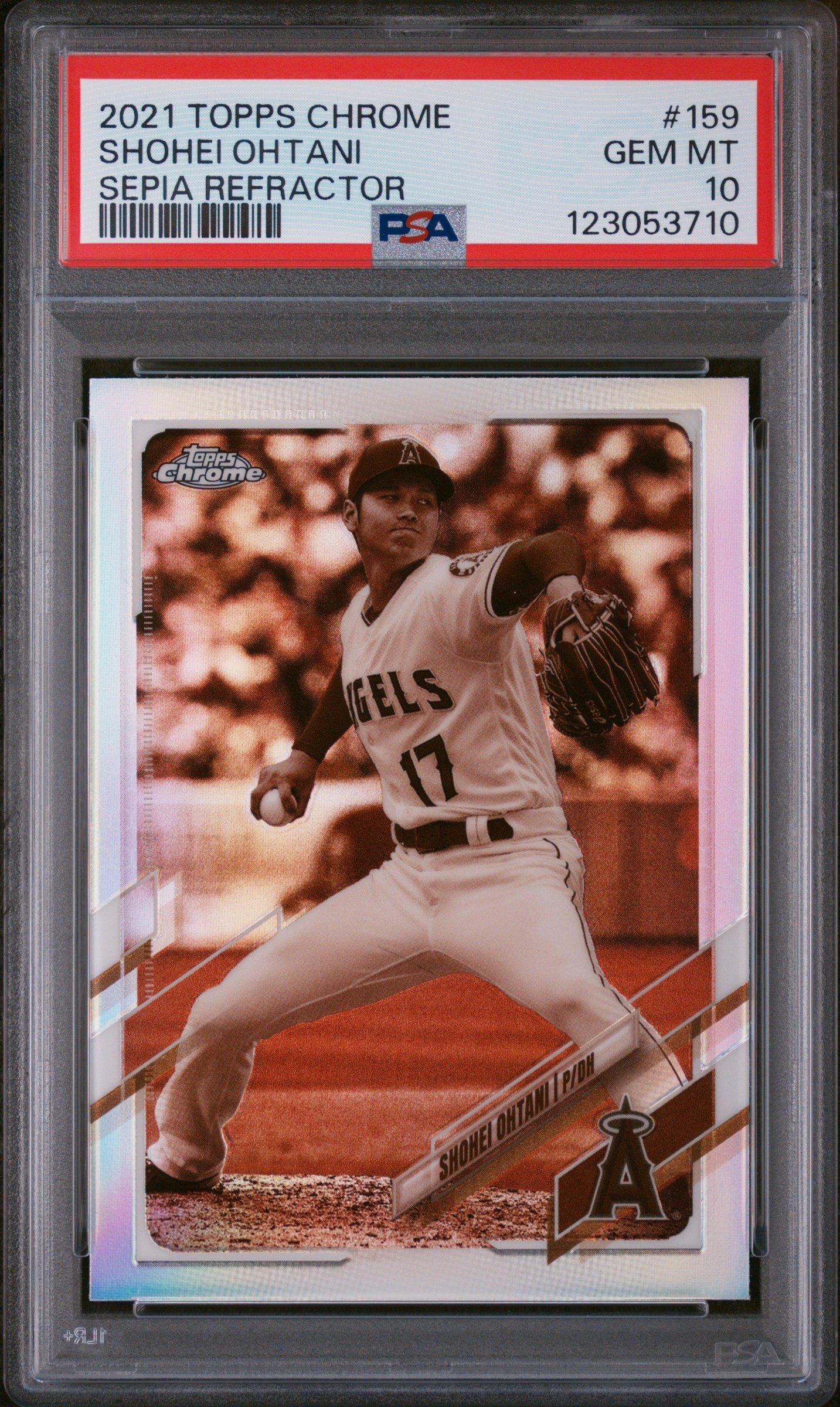 Topps Chrome Shohei Ohtani Sepia Refractor PSA 10