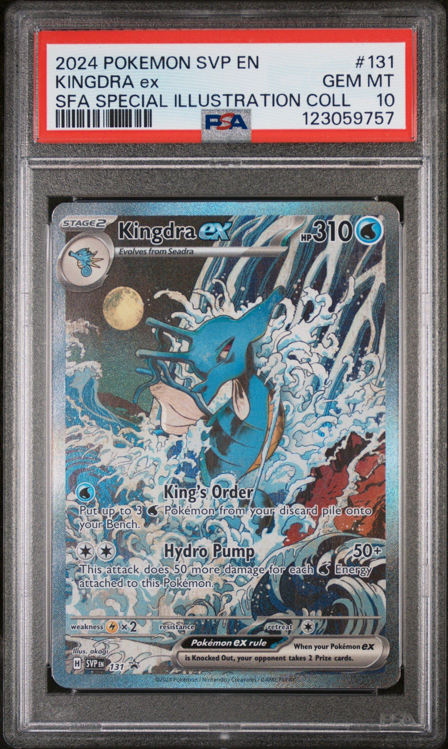 2024 Pokemon Svp En-sv Black Star Promo 131 Kingdra Ex Shrouded