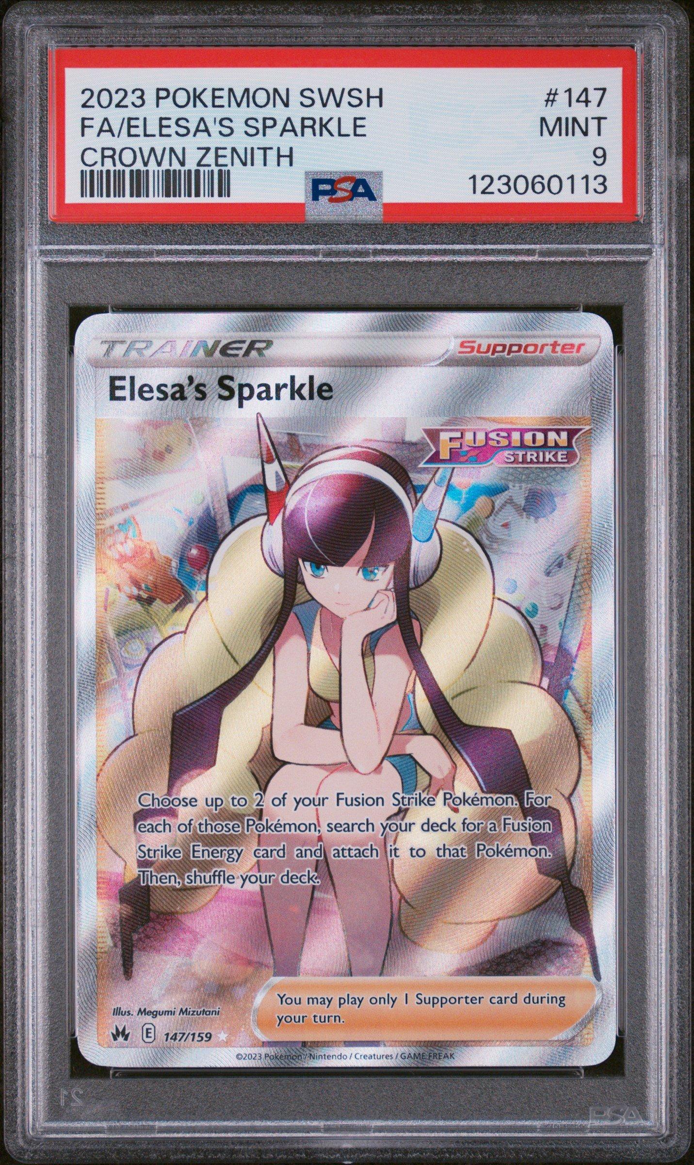 2023 Pokemon Sword And Shield Crown Zenith 147 Full Art/elesa's