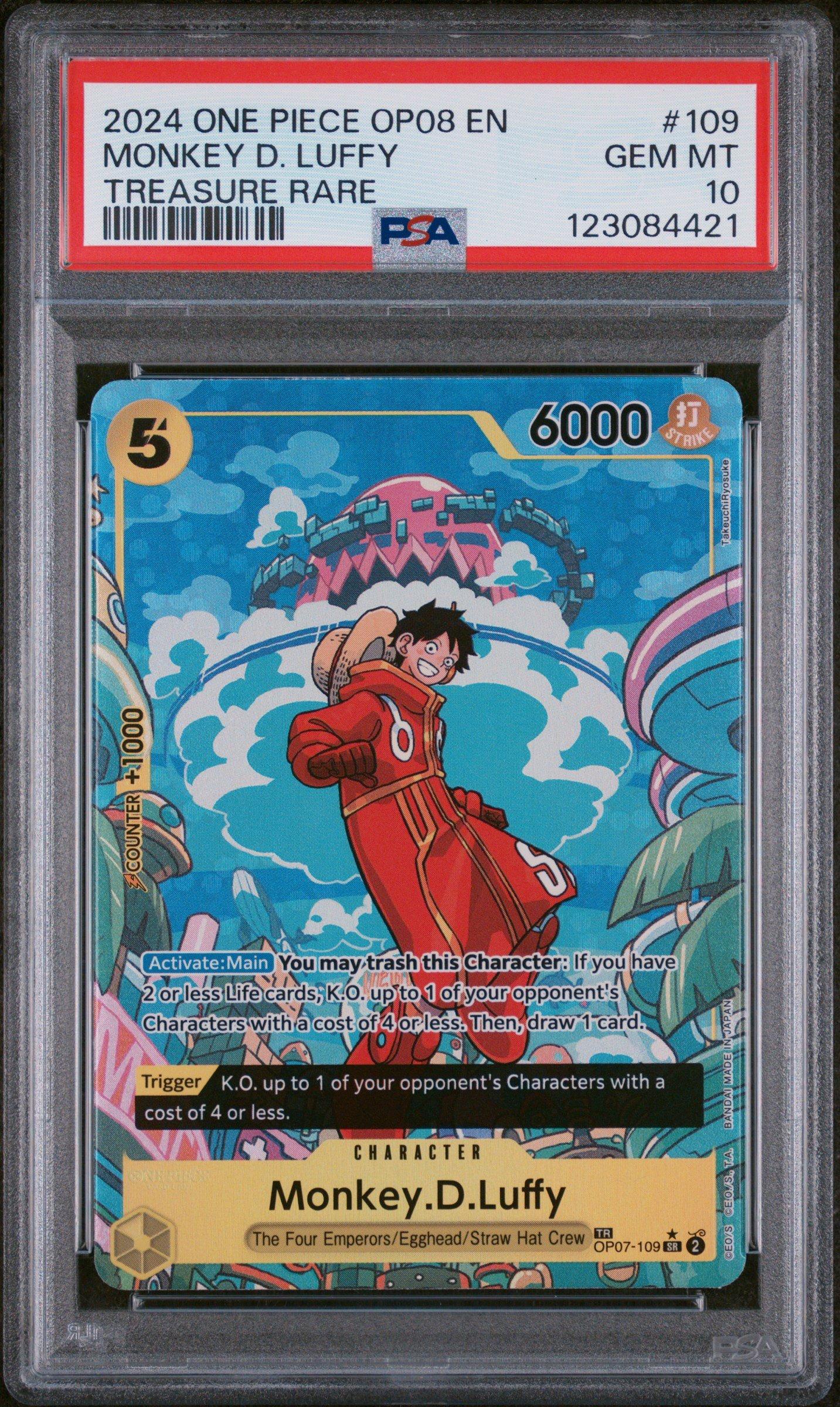 2024 One Piece Op08-two Legends 109 Monkey D. Luffy Treasure Rare