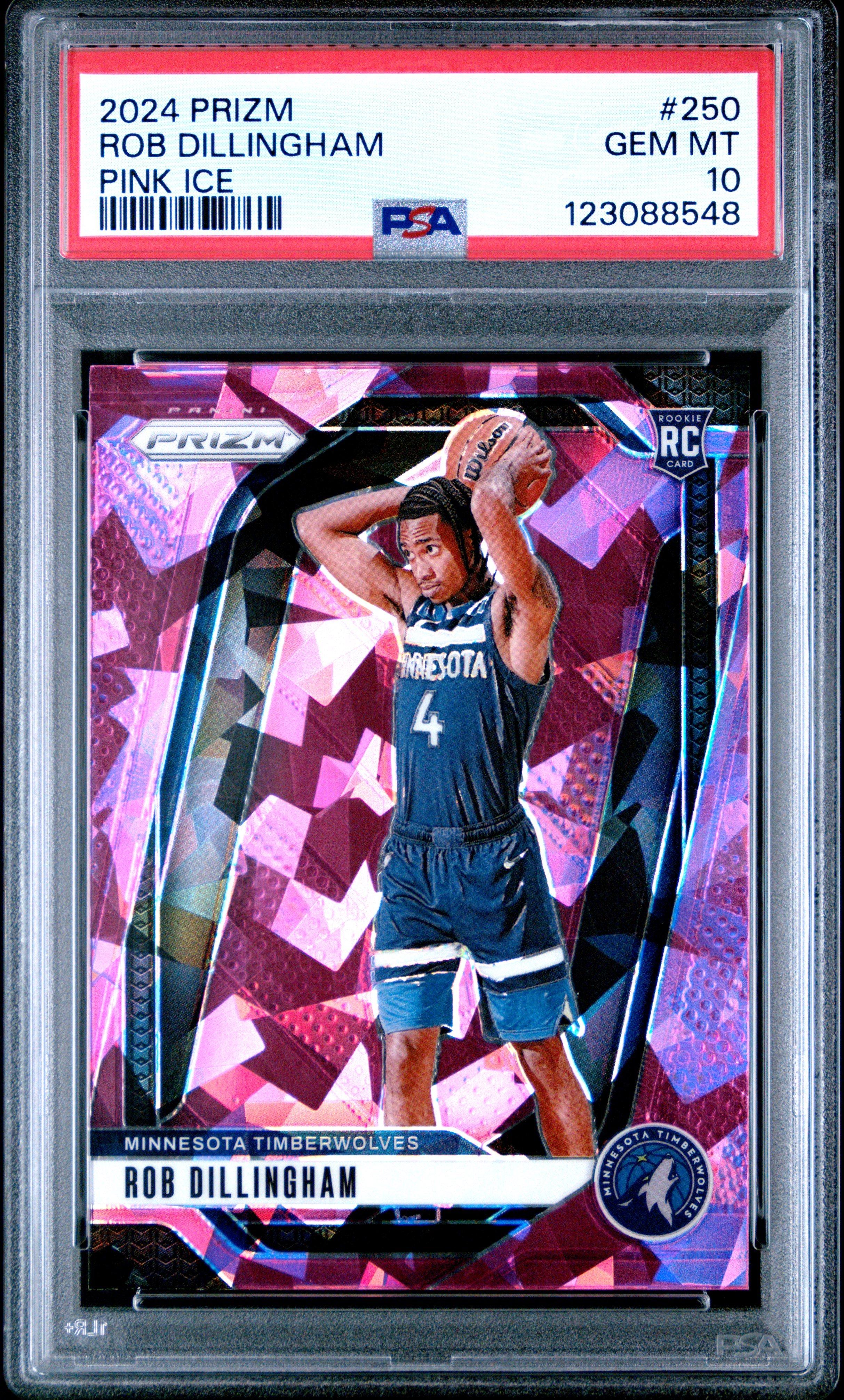 2024 Panini Prizm 250 Rob Dillingham Pink Ice PSA 10