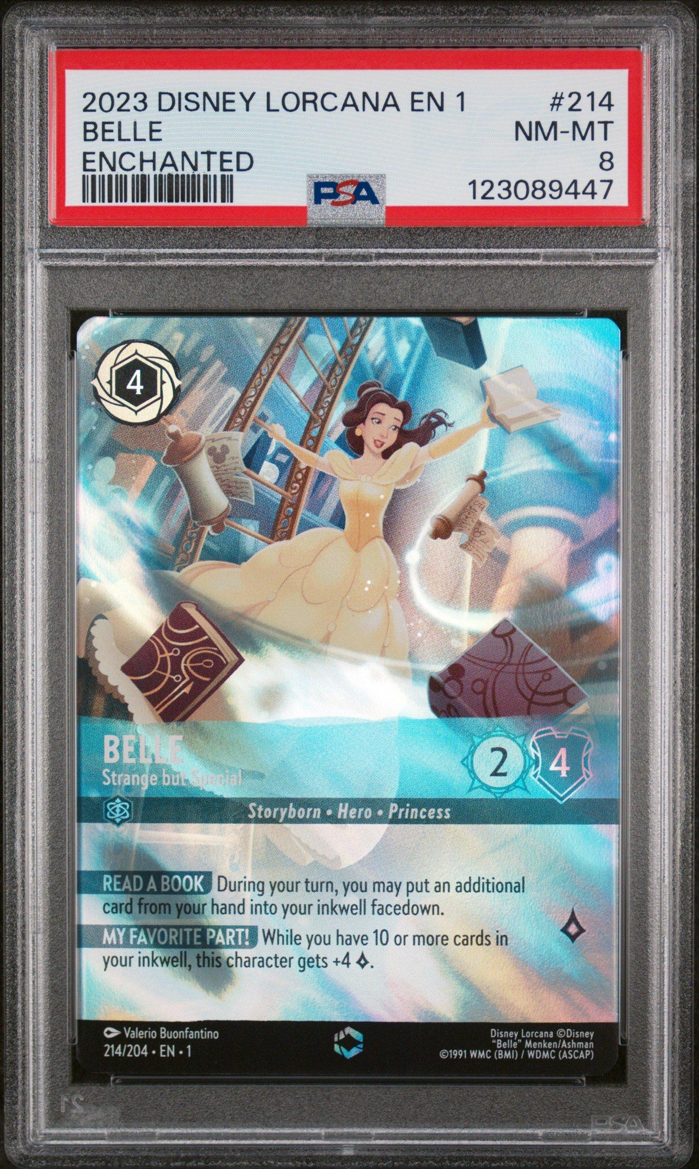belle lorcana card Disney Promo Cards Belle- Accomplished Mystic #41 It rolls up effortlessly 2023 Disney Lorcana Belle #71/204