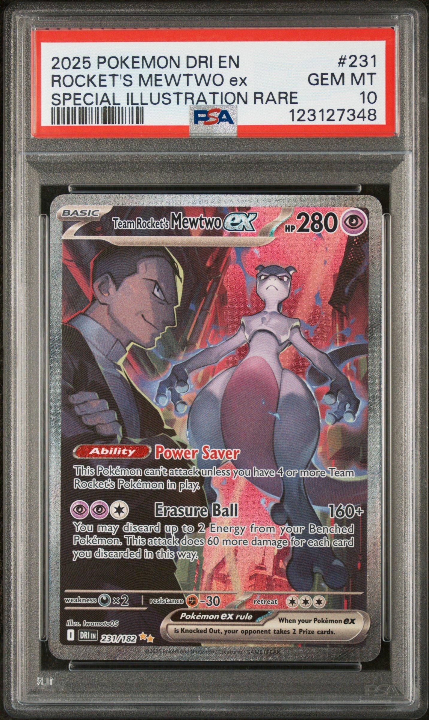 2025 Pokemon Dri En-destined Rivals 231 Team Rocket's Mewtwo Ex