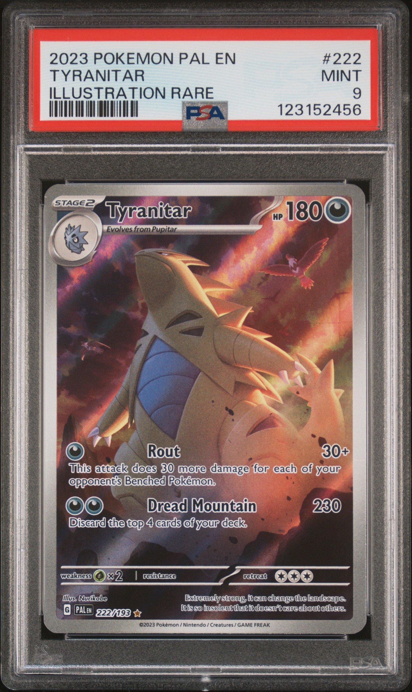 2023 Pokemon Pal En-paldea Evolved 222 Tyranitar Illustration Rare
