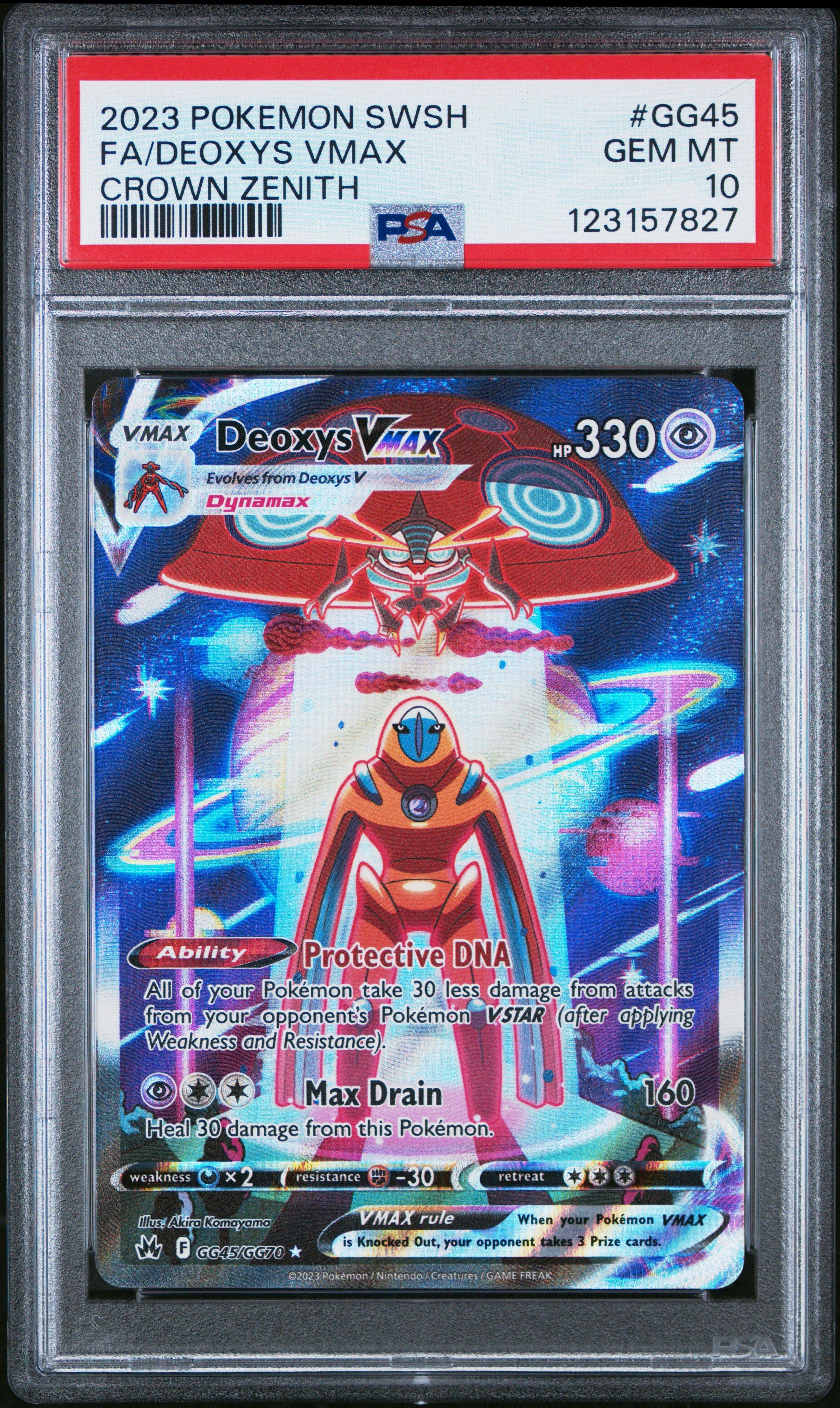 2023 Pokemon Sword And Shield Crown Zenith Gg45 Full Art/deoxys