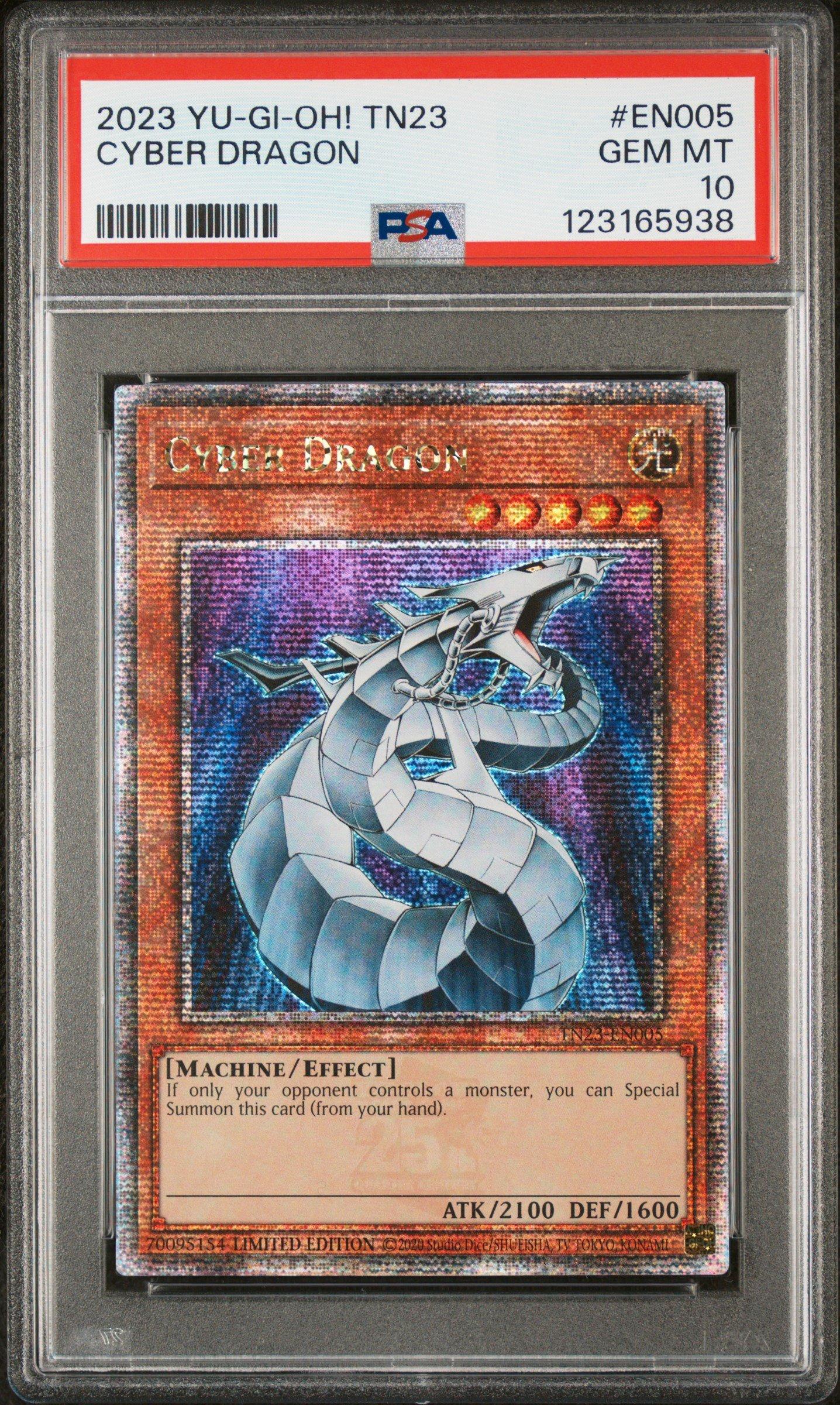2023 Yu-gi-oh! Tn23-25th Anniversary Tin: Dueling Heroes En005 Cyber Dragon PSA