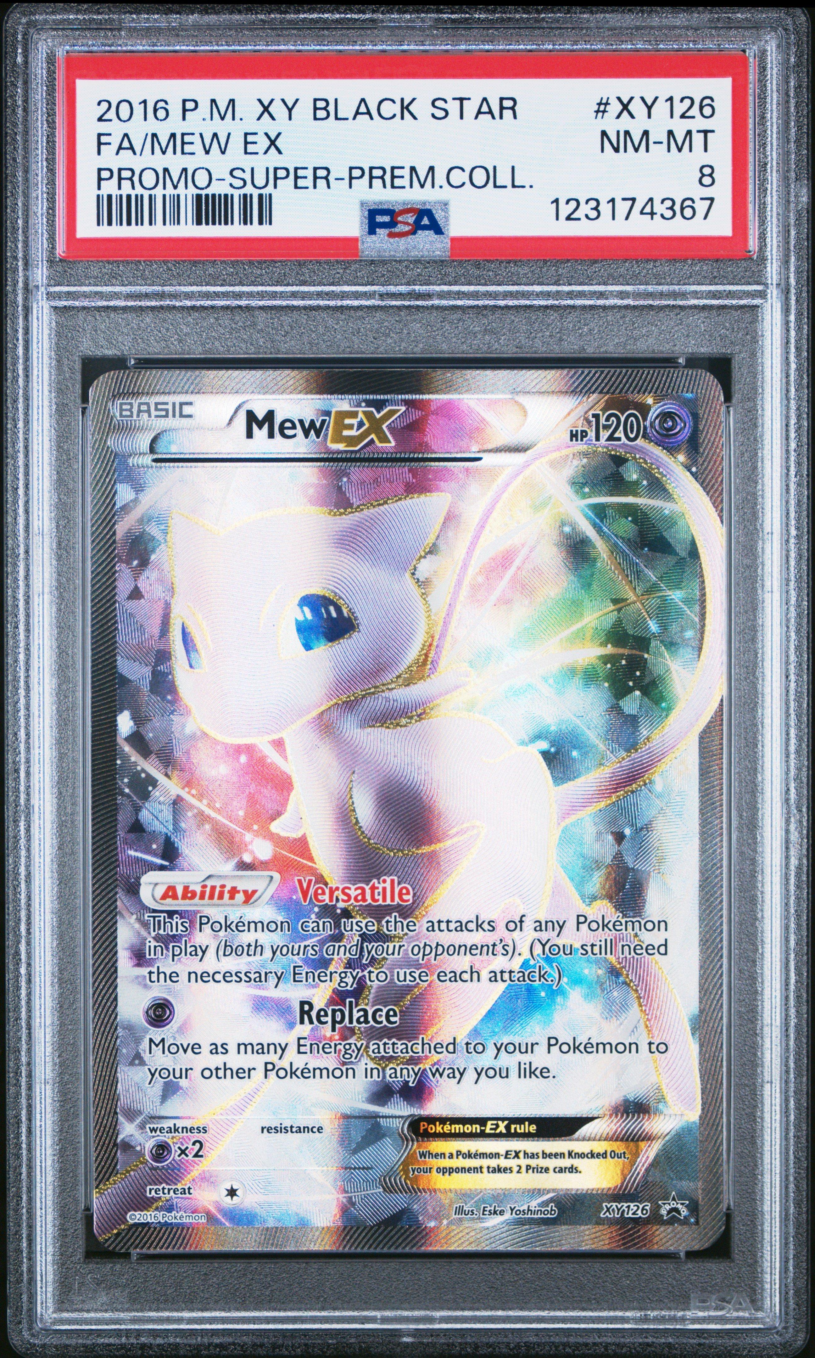 2016 Pokemon Xy Black Star Promo Xy126 Full Art/mew Ex Super