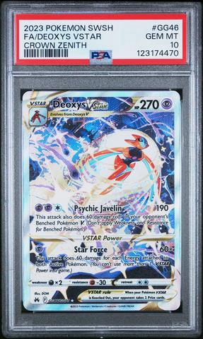 2023 Pokemon Sword And Shield Crown Zenith Gg45 Full Art/deoxys