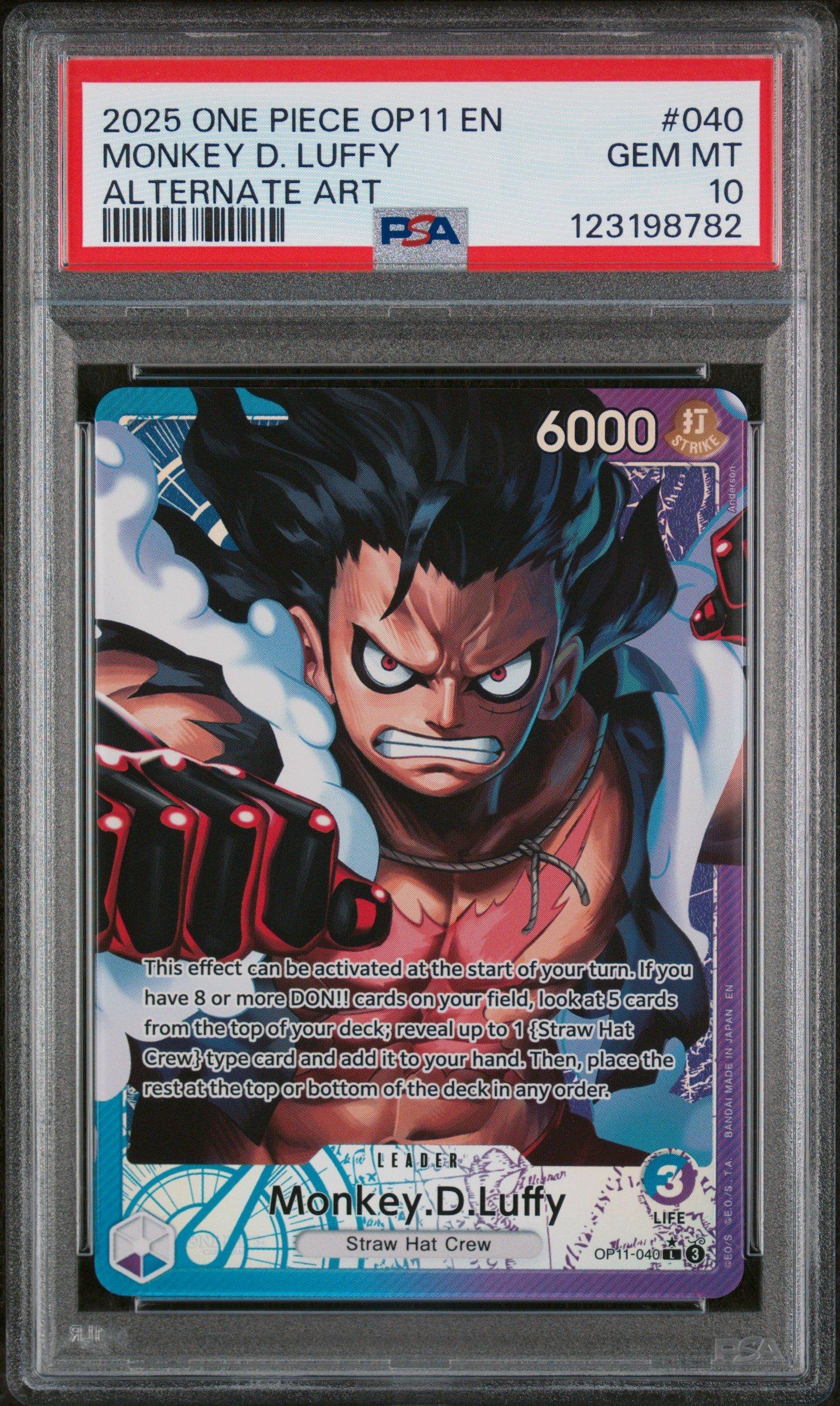 2025 One Piece Op11-a Fist Of Divine Speed 040 Monkey D