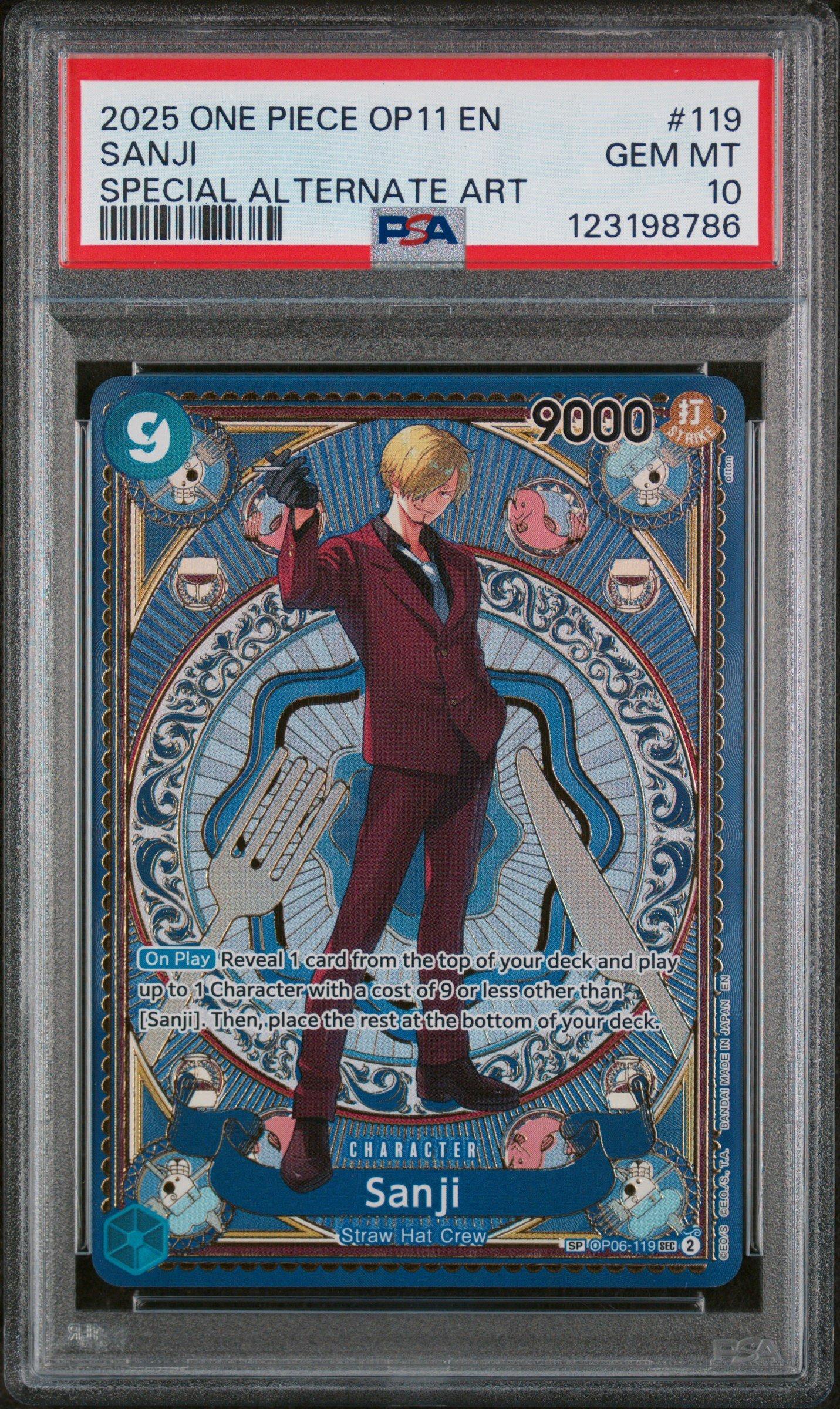 2025 One Piece Op11-a Fist Of Divine Speed 119 Sanji Special