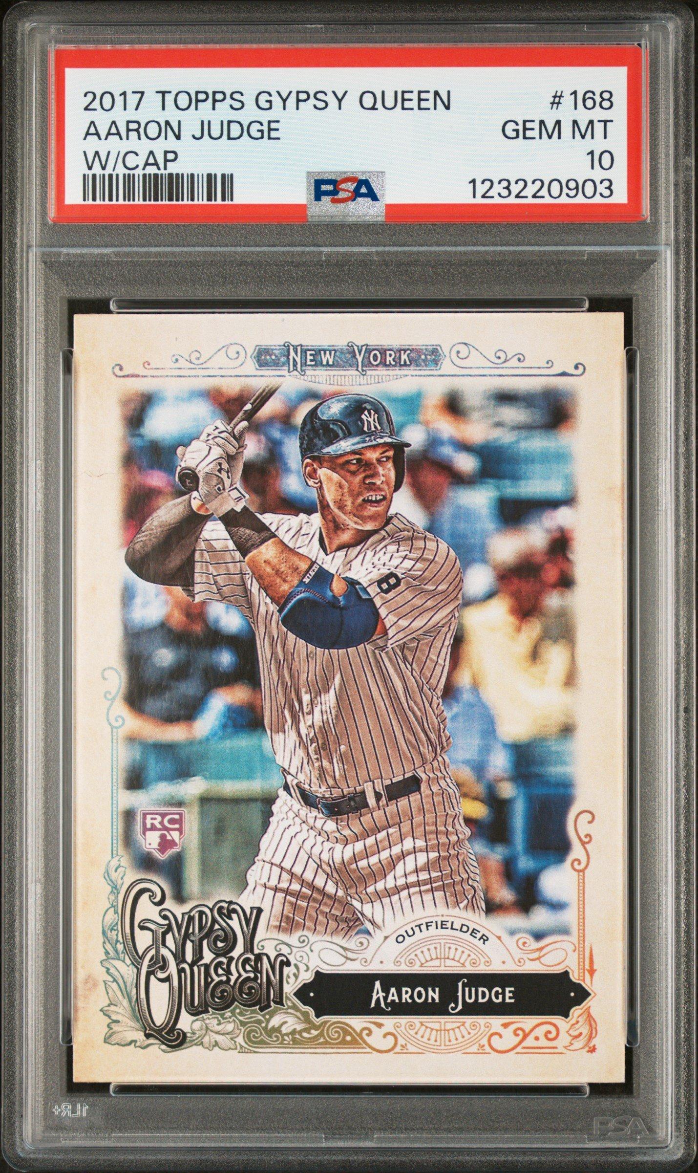2017 Topps Gypsy Queen 168 Aaron Judge W/cap PSA 10