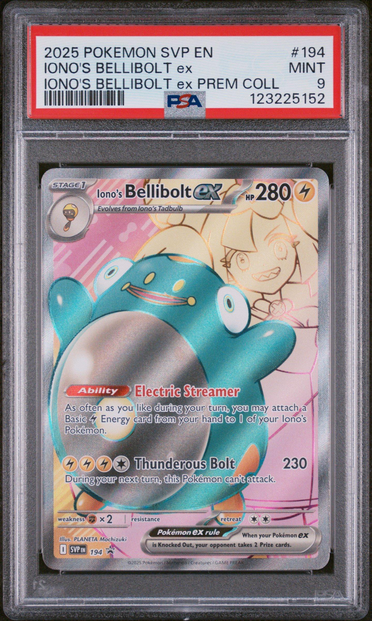 2025 Pokemon Svp En-sv Black Star Promo 194 Iono's Bellibolt Ex