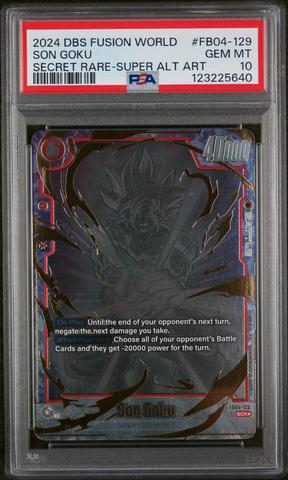 2024 FSN WORLD孫悟空 SCR ☆ FB04-129 PSA10 2024 DBS Fusion World Ultra Limit Son Goku FB04-129 SCR* Alt